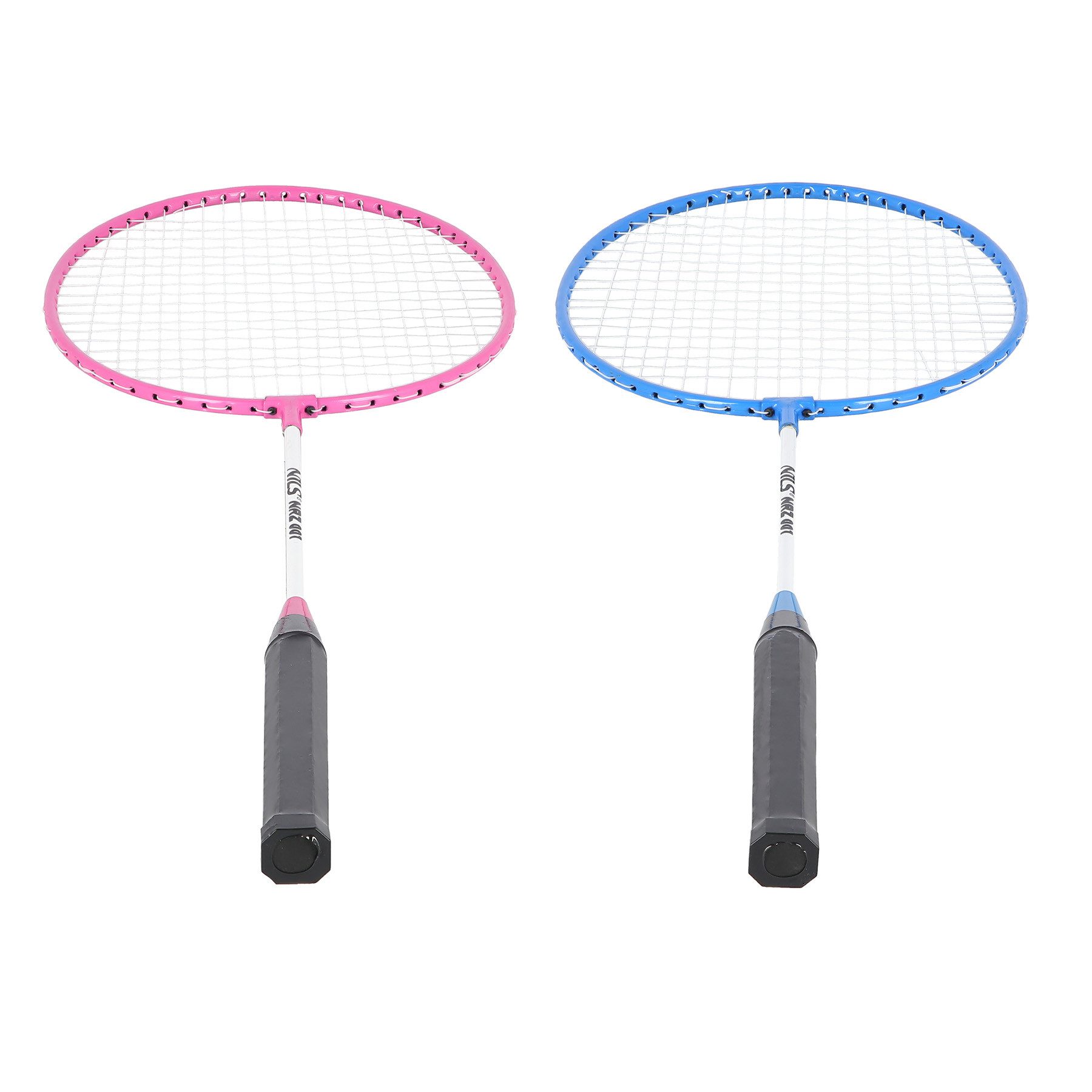 Nils Federball Badminton Schlägerset Freizeitsport (Spar-Set, 2-St., 61 cm leicht), Badminton-Set, 2 Schläger, Stahl, für Anfänger