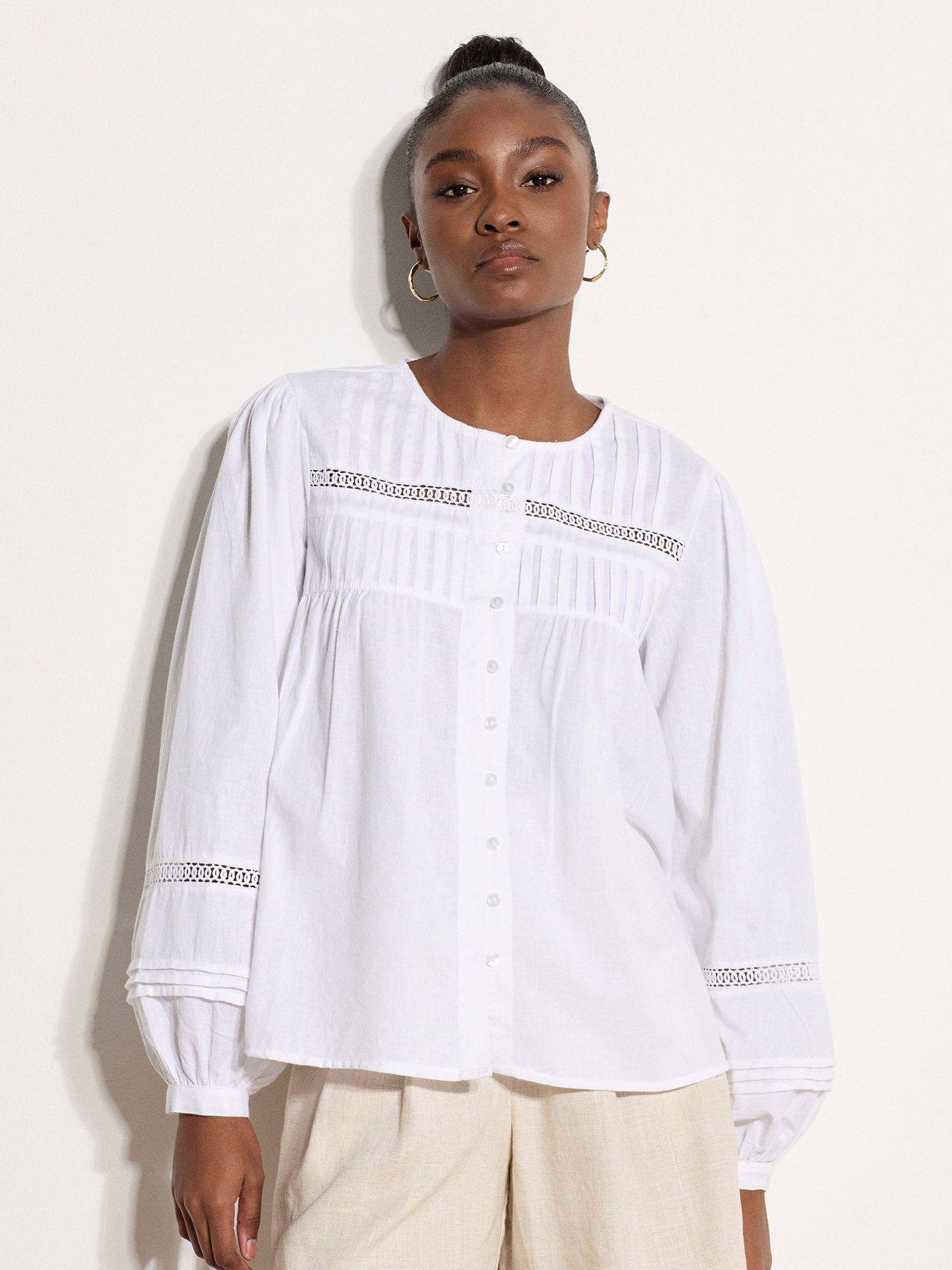 Spitzenbluse Boho-Bluse