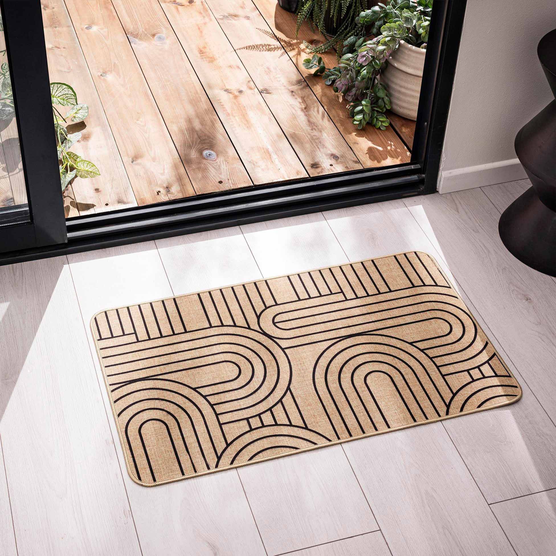 Douceur d'intérieur Teppich Gewebter Teppich mit Muster, 45 x 75 cm, MODUL