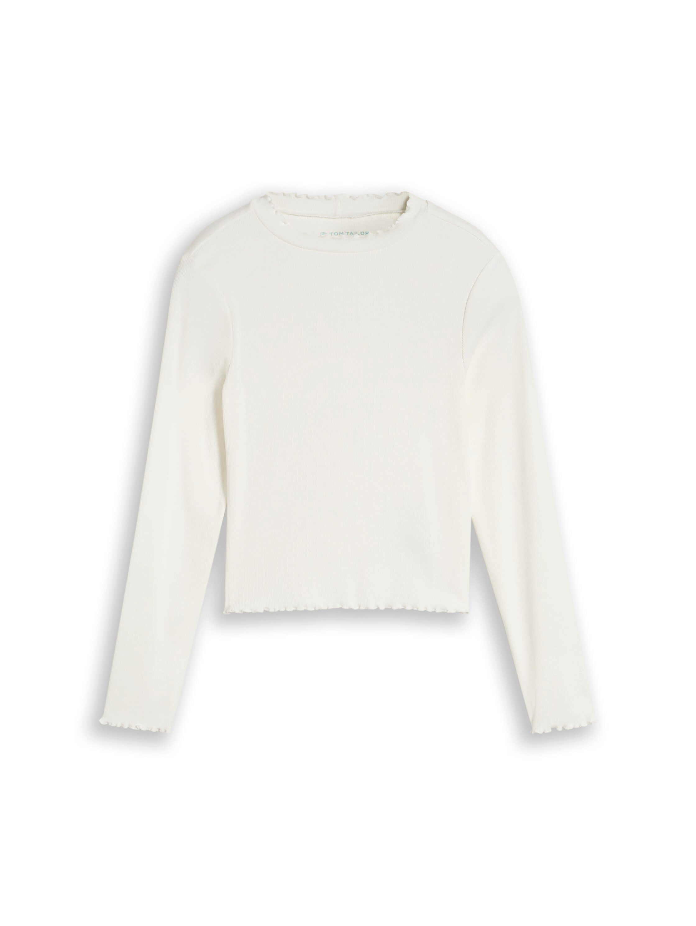 TOM TAILOR T-Shirt mit Rippstruktur