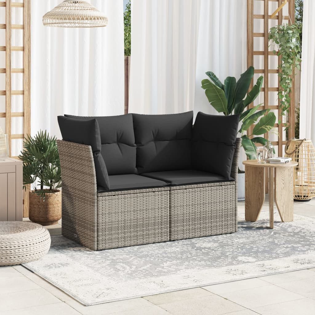 vidaXL Loungesofa Gartensofa 2-Sitzer mit Kissen günstig online kaufen