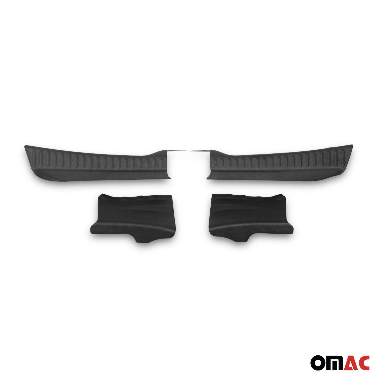 OMAC Ladekantenschutz Innen Ladekantenschutz für Dacia Sandero mk3 2021-25 ABS Schwarz 4tlg, Zubehör für Dacia Sandero 3 2021-2025, Langlebig,Einfache Reinigung,Einfache Installation,Rostbeständig
