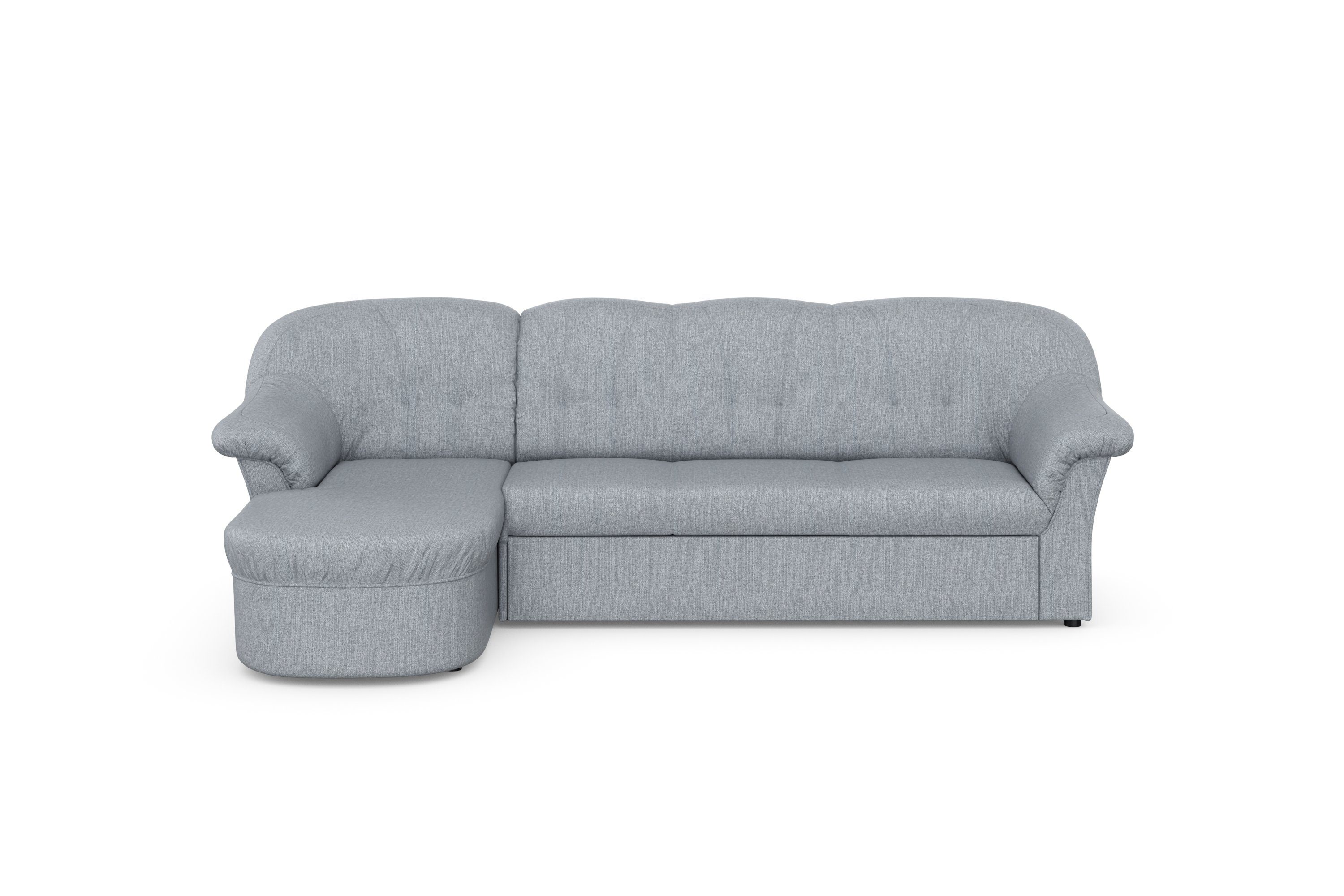 DOMO collection Ecksofa "Pegnitz, elegante Rückensteppung, kompakte Stellma günstig online kaufen
