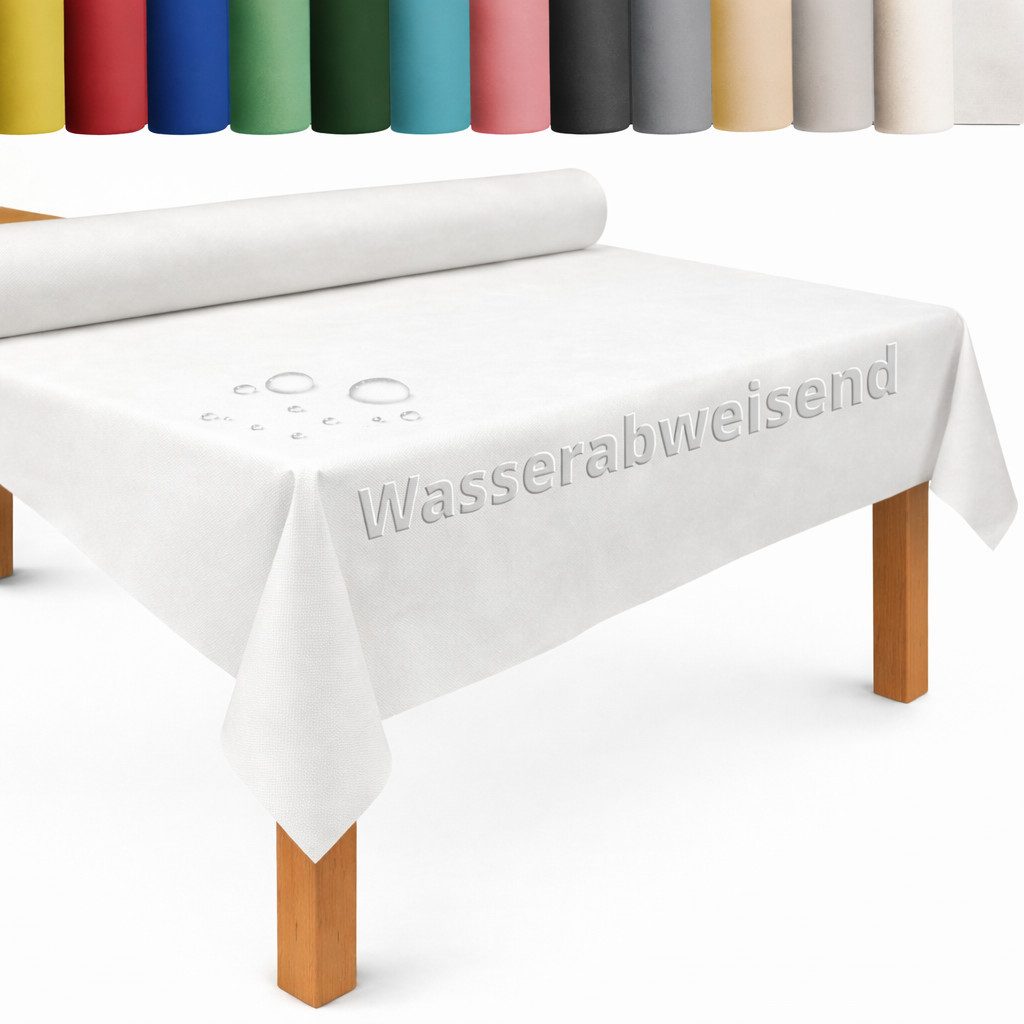 DecoHomeTextil Heimtextilmanufaktur Tischdecke Rolle Vliesstoff Tischläufer Vlies wasserabweisend