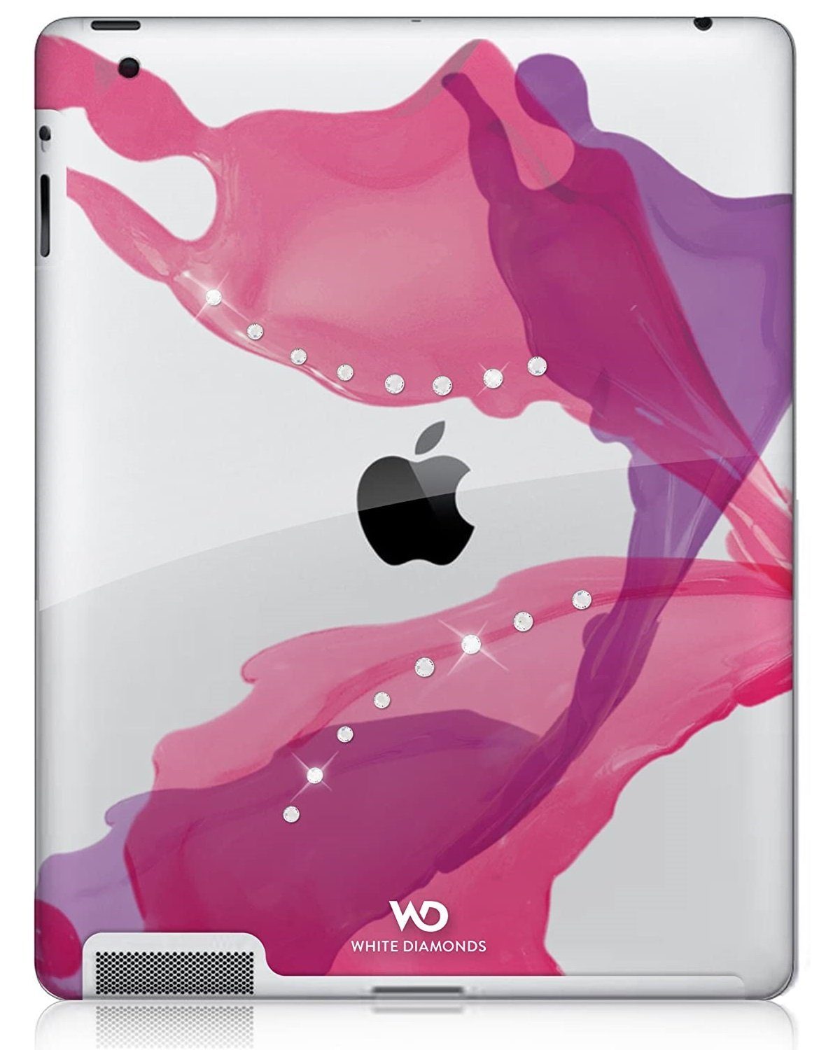 White Diamonds Tablet-Hülle Cover mit SWAROVSKI Elements Hülle Case, Tasche  passend für Apple iPad 4 3 2 4G 3G 2G, Design-Motiv verziert mit Swarovski  Steinen, Zugriff auf alle Funktionen