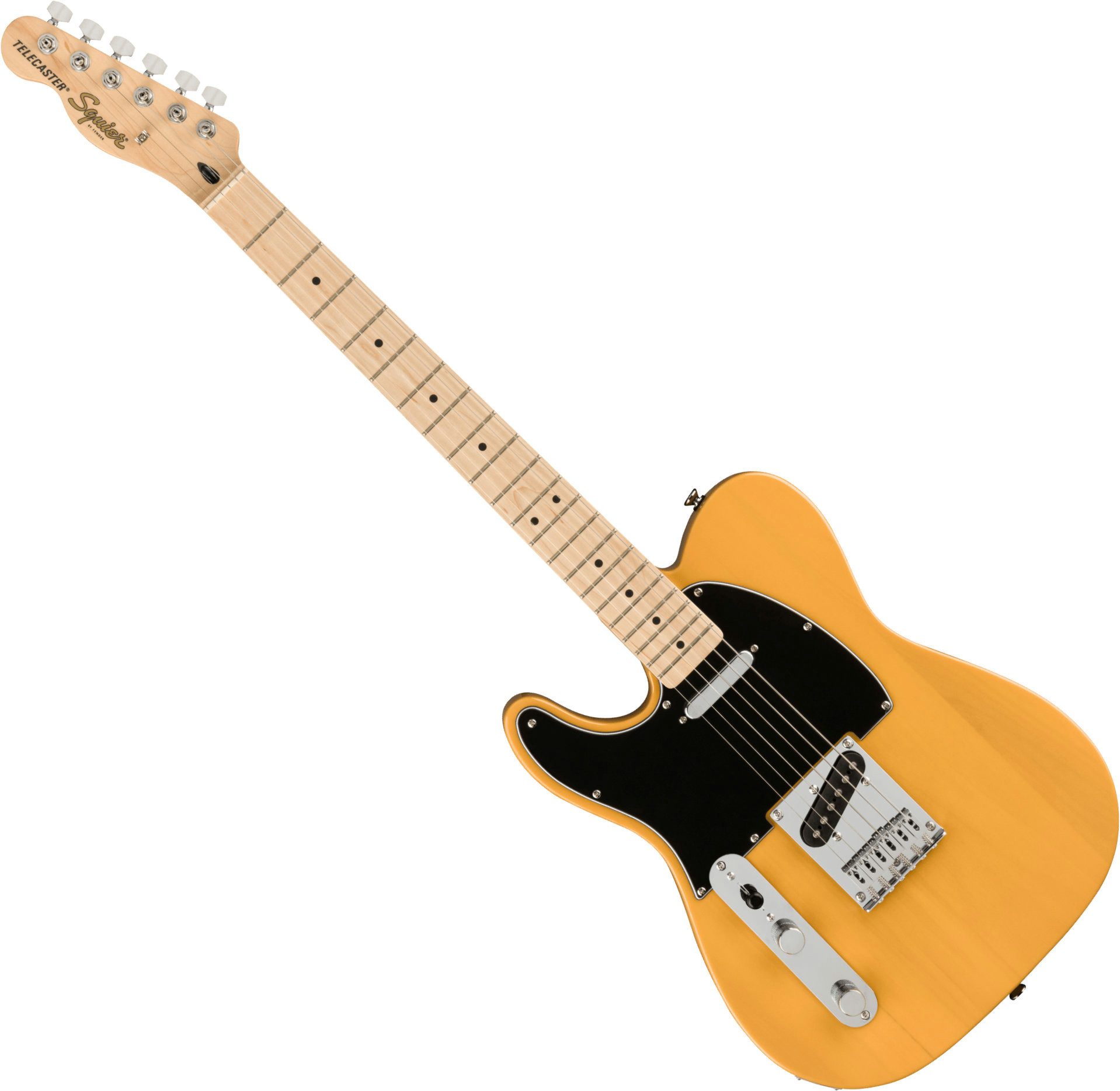 Squier E-Gitarre Affinity Telecaster LH MN Butterscotch Blonde, Telecaster, mit Ahorn-Griffbrett