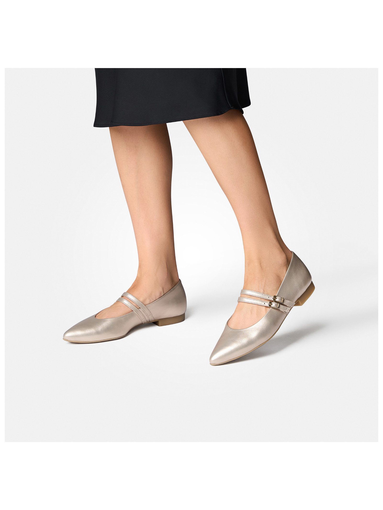 Paul Green Paul Green Ballerinas Leder Riemchenballerina