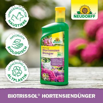 Neudorff Blumendünger BioTrissol HortensienDünger, 1 L, für farbenfrohe, prächtige Blüten