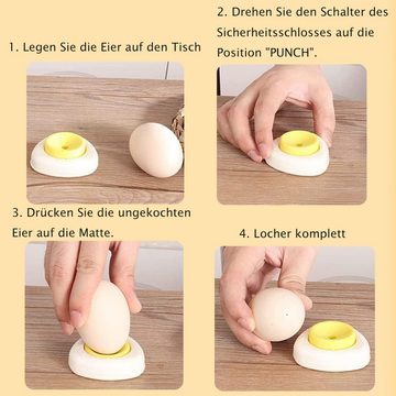 Lubgitsr Eierköpfer Eierstecher,Eipicker,Mit Schloss Halbautomatische für Küche,Dining, (2-tlg)