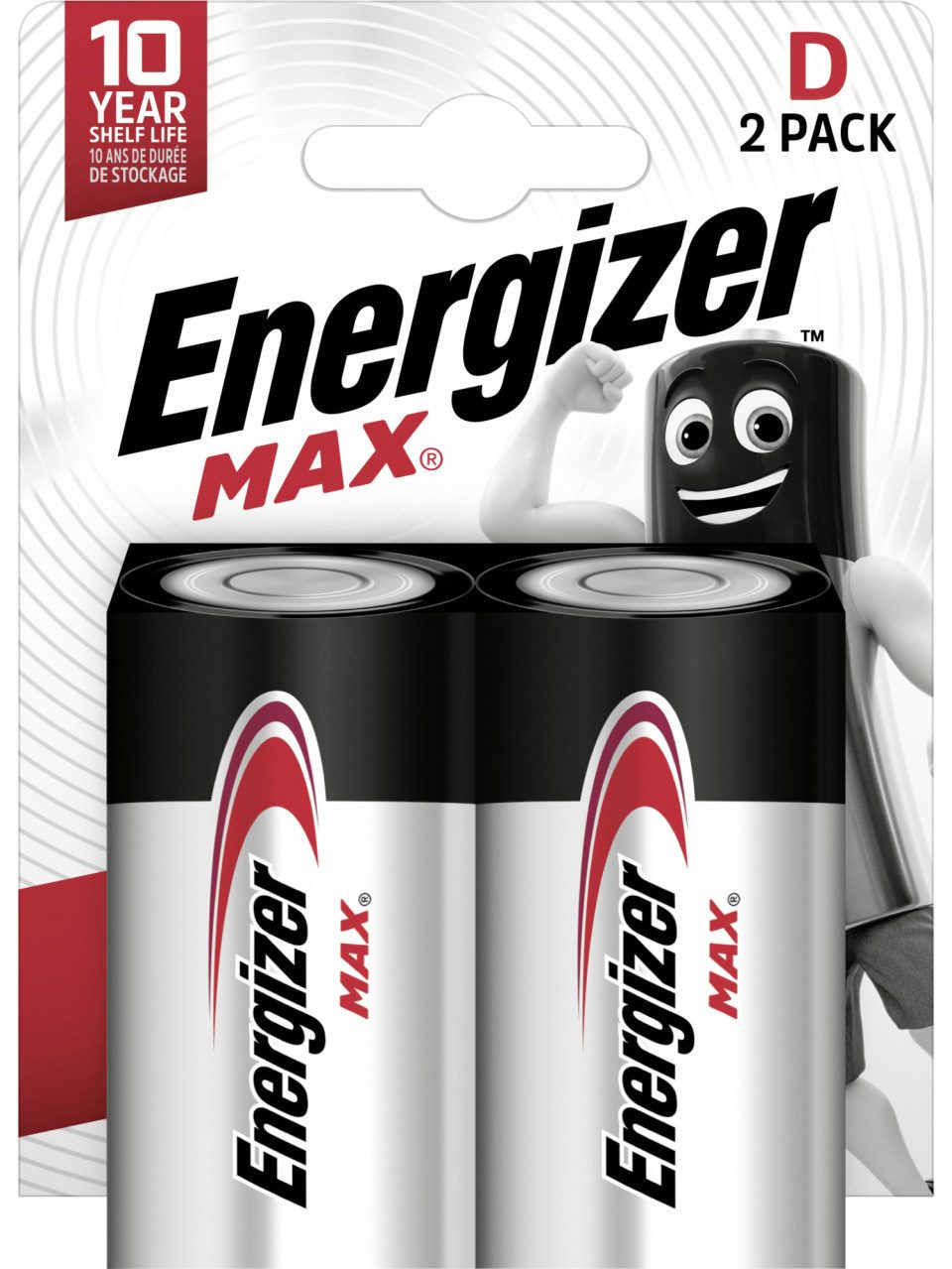 Energizer Max Alkaline Batterie Mono D 1,5 V, 2er Batterie