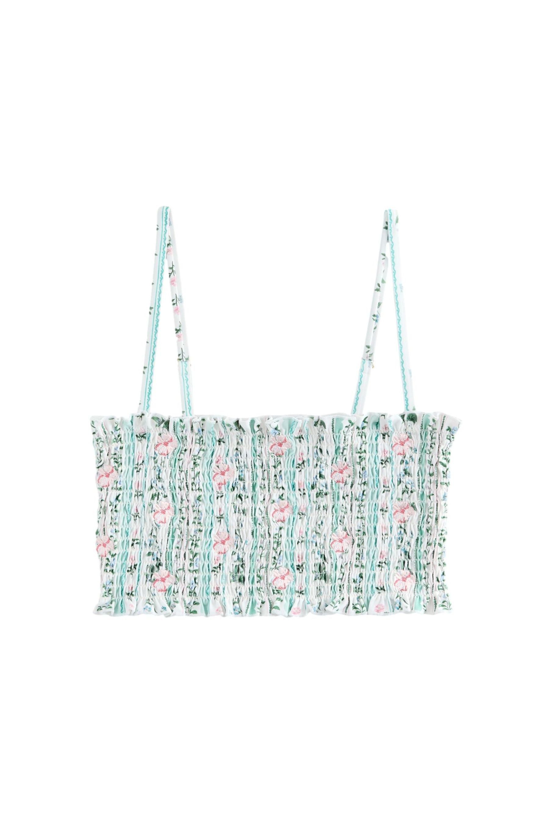 Next Bandeau-Bikini-Top Gesmoktes Bandeau-Bikinioberteil (1-St)