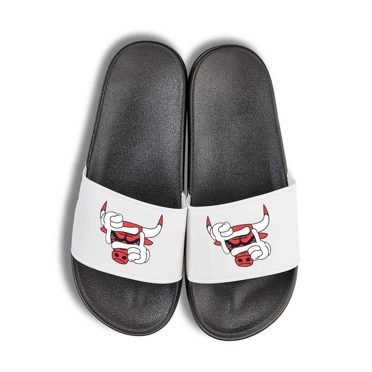 Youth Designz Bulls Unisex Badelatschen Flip Flops Badeschuh mit lustigen Logo für Herren & Damen