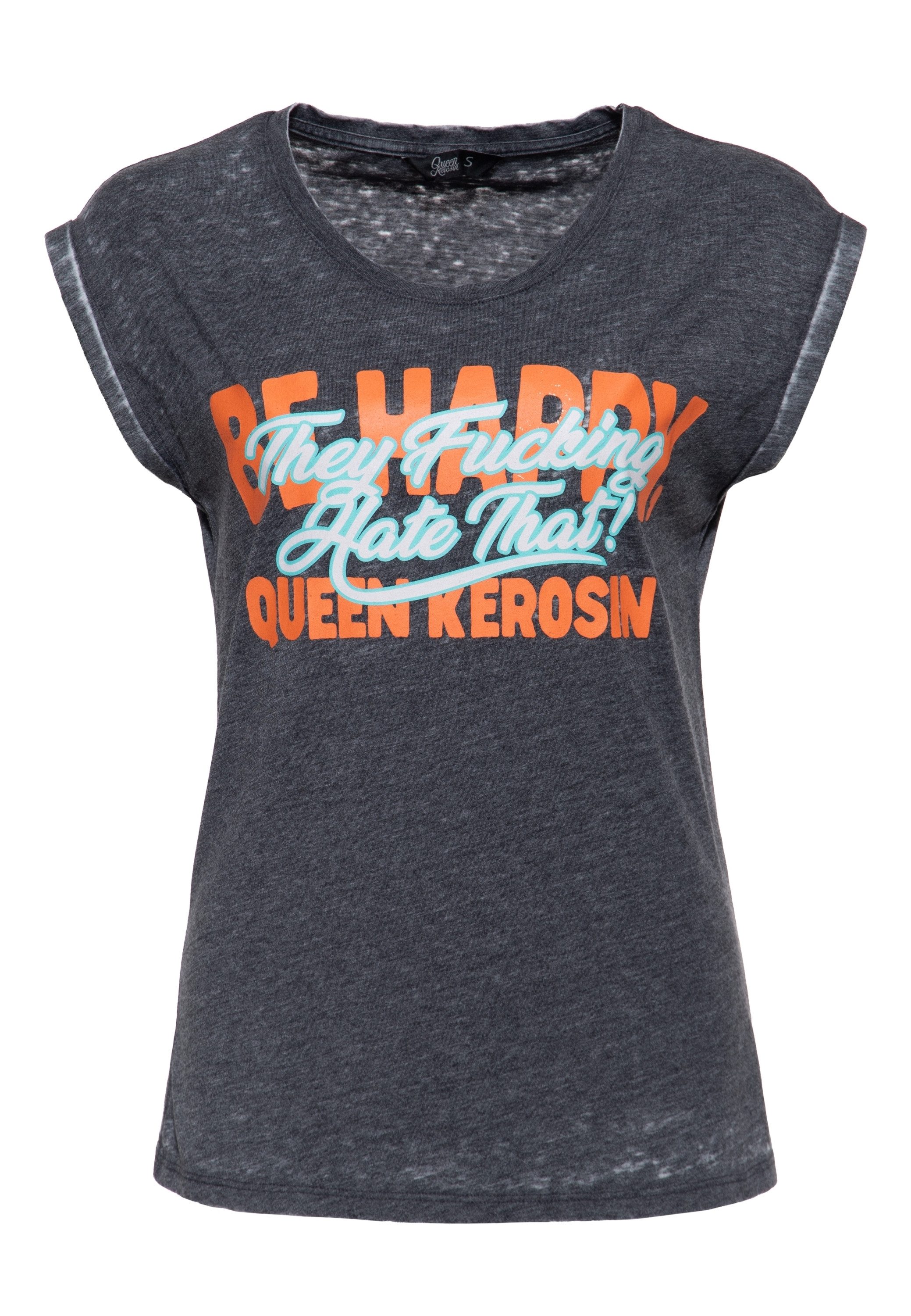Print-Shirt Be Happy