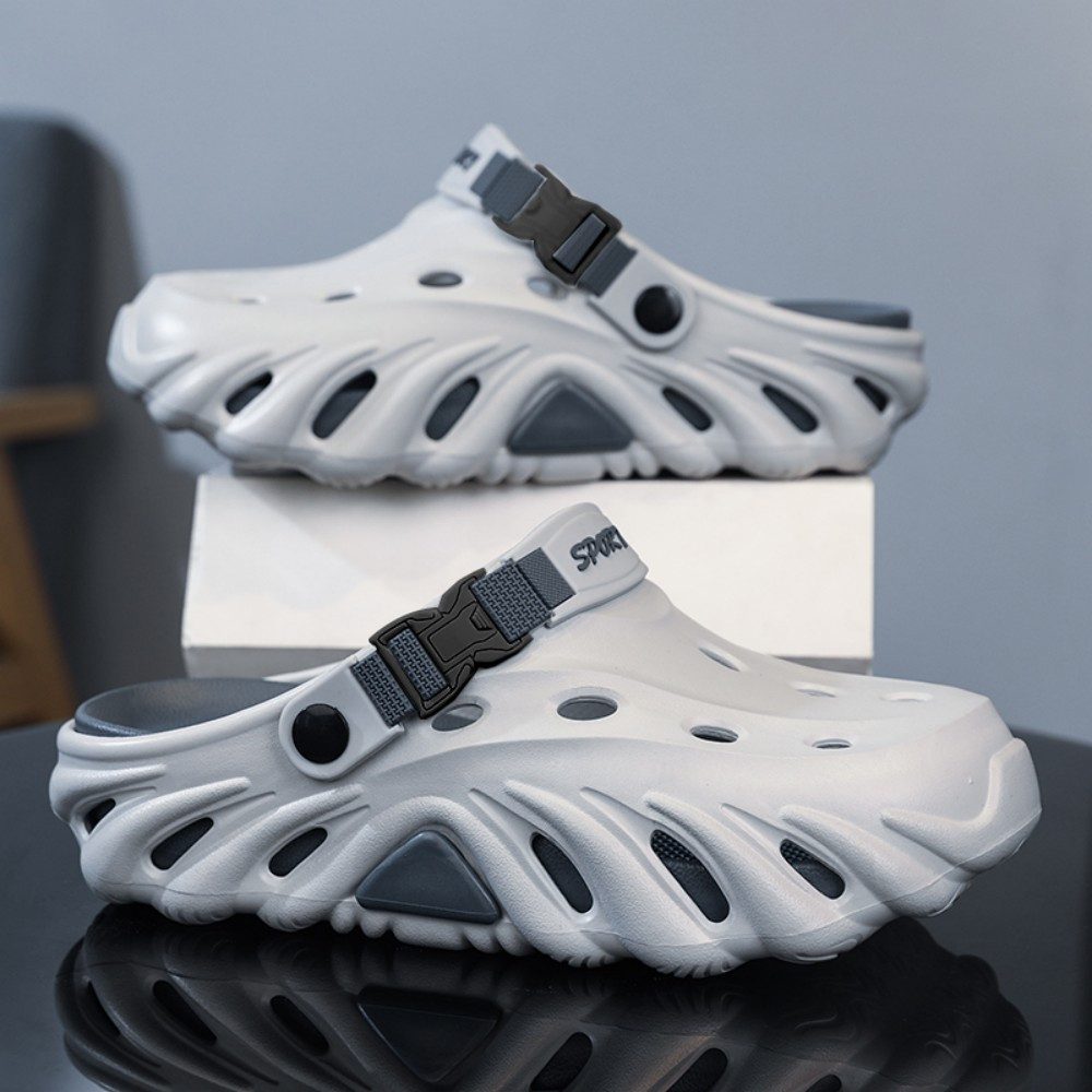 HUSK'SWARE Atmungsaktive Gartenpantoletten mit Fersenriemen Clog (Rutschfeste Sohle aus EVA-Material, Einfach zu reinigen) Weiches & flexibles EVA-Material Rutschfeste Sohle