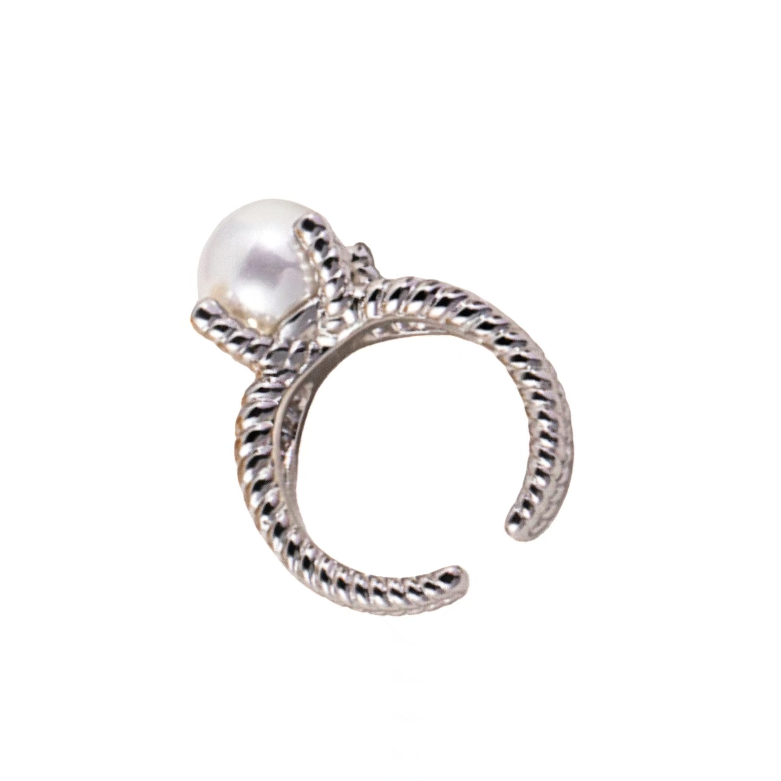 Jumpeak Silberring Damen Ringe Silber Ringe , Edelstein Ringe , Perlen Ringe, Versprechen Ring, 18K Gold plattiert, Konfirmation Mädchen Geschenk
