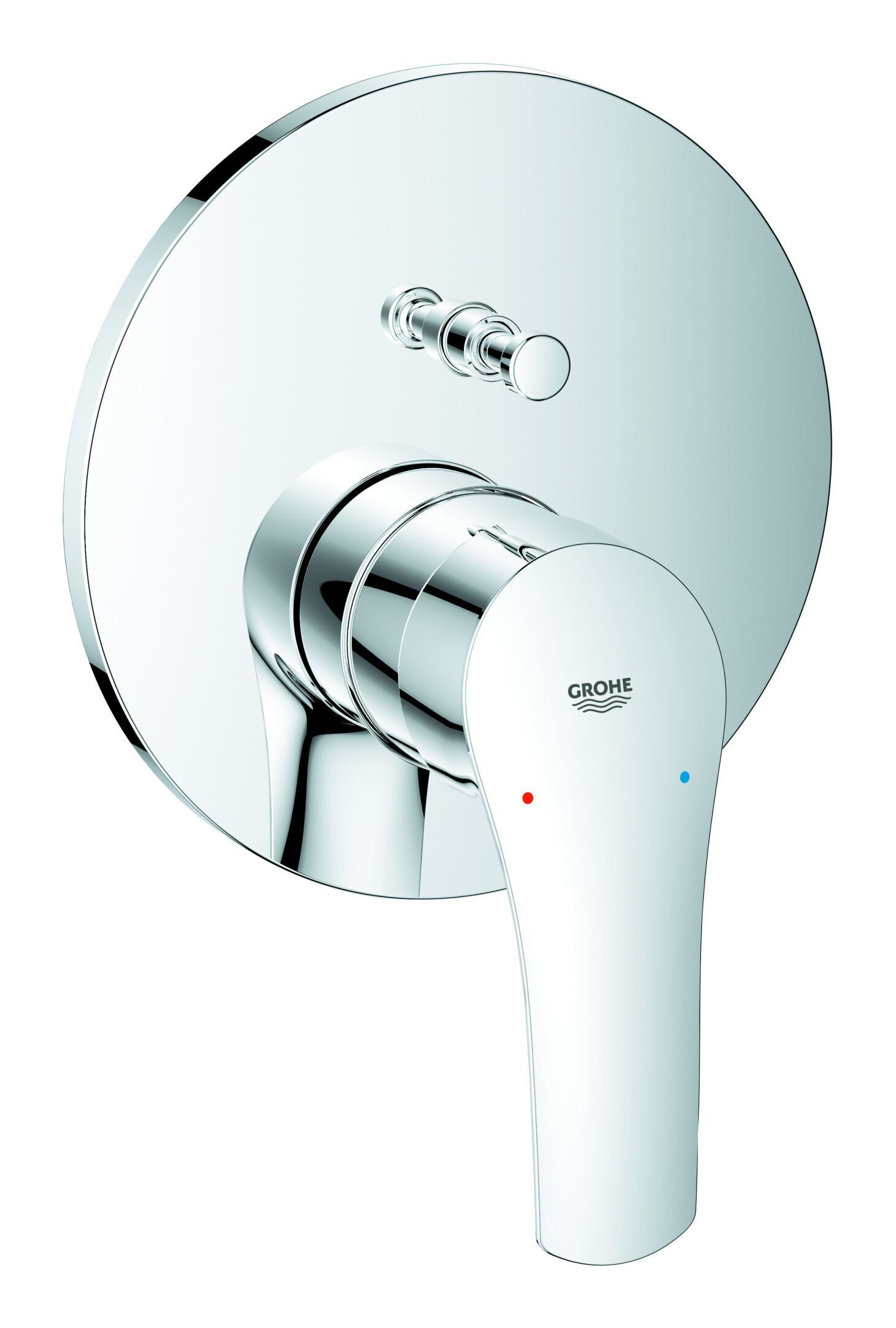 Grohe Wannenarmatur Eurosmart Einhand-Wannenbatterie Unterputz breiter Griff - Chrom
