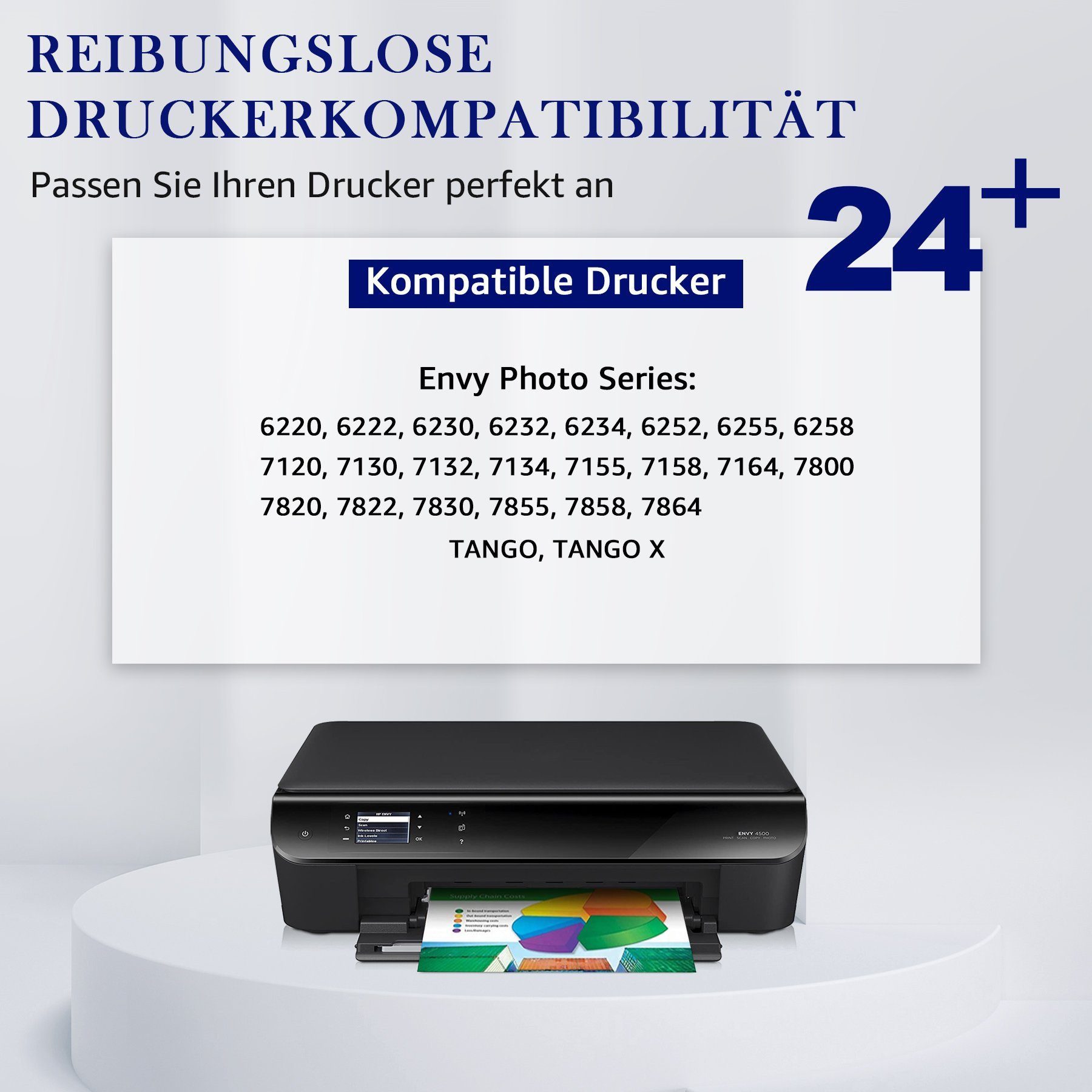 MOOHO für HP 303 XL 303XL Schwarz Envy Photo 7120 7130 6220 Tintenpatrone (1-tlg)