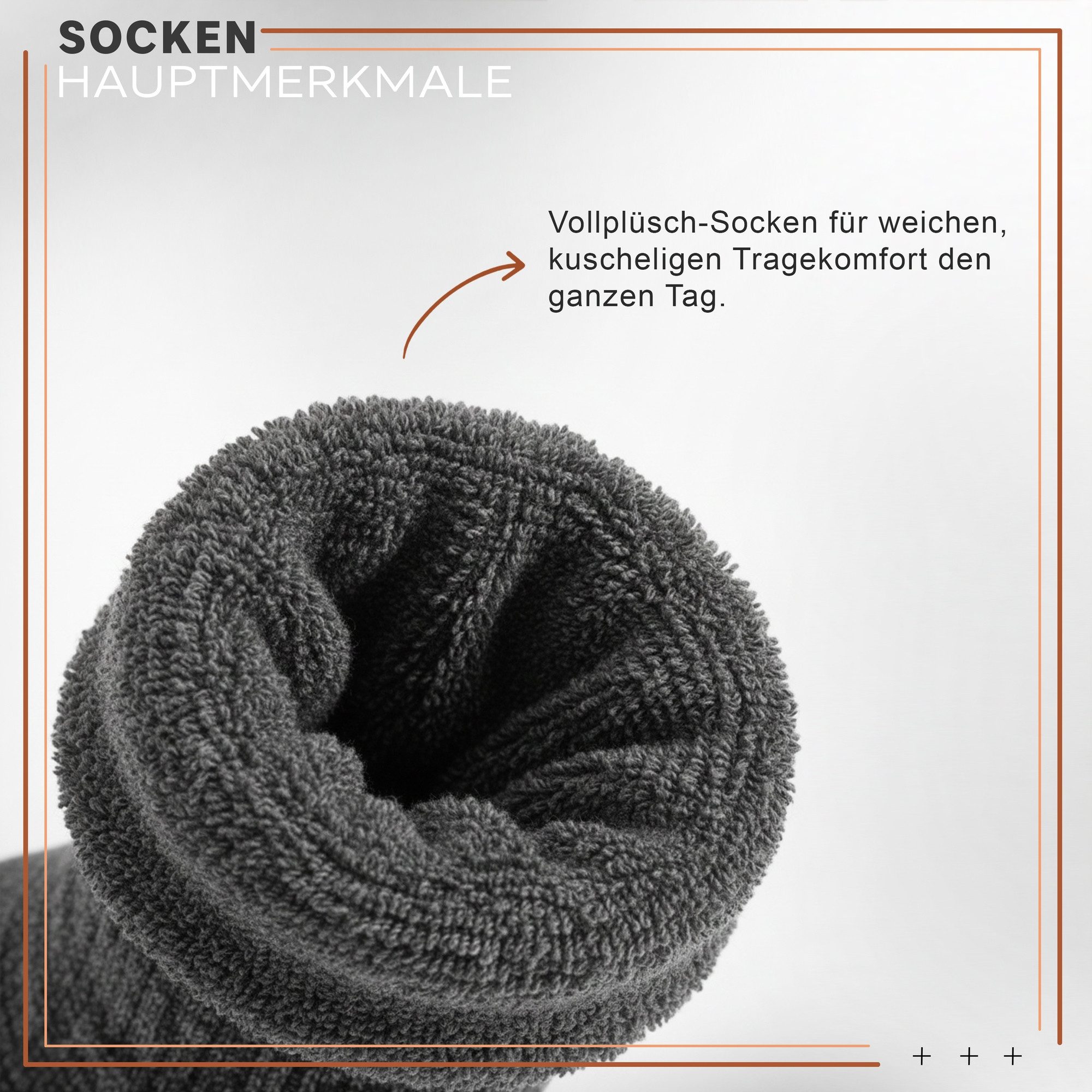 German Wear Thermosocken GW273 12er Pack (12er-Pack) Winter-Thermosocken 2.0 TOG mit Vollplüsch,komfortabel