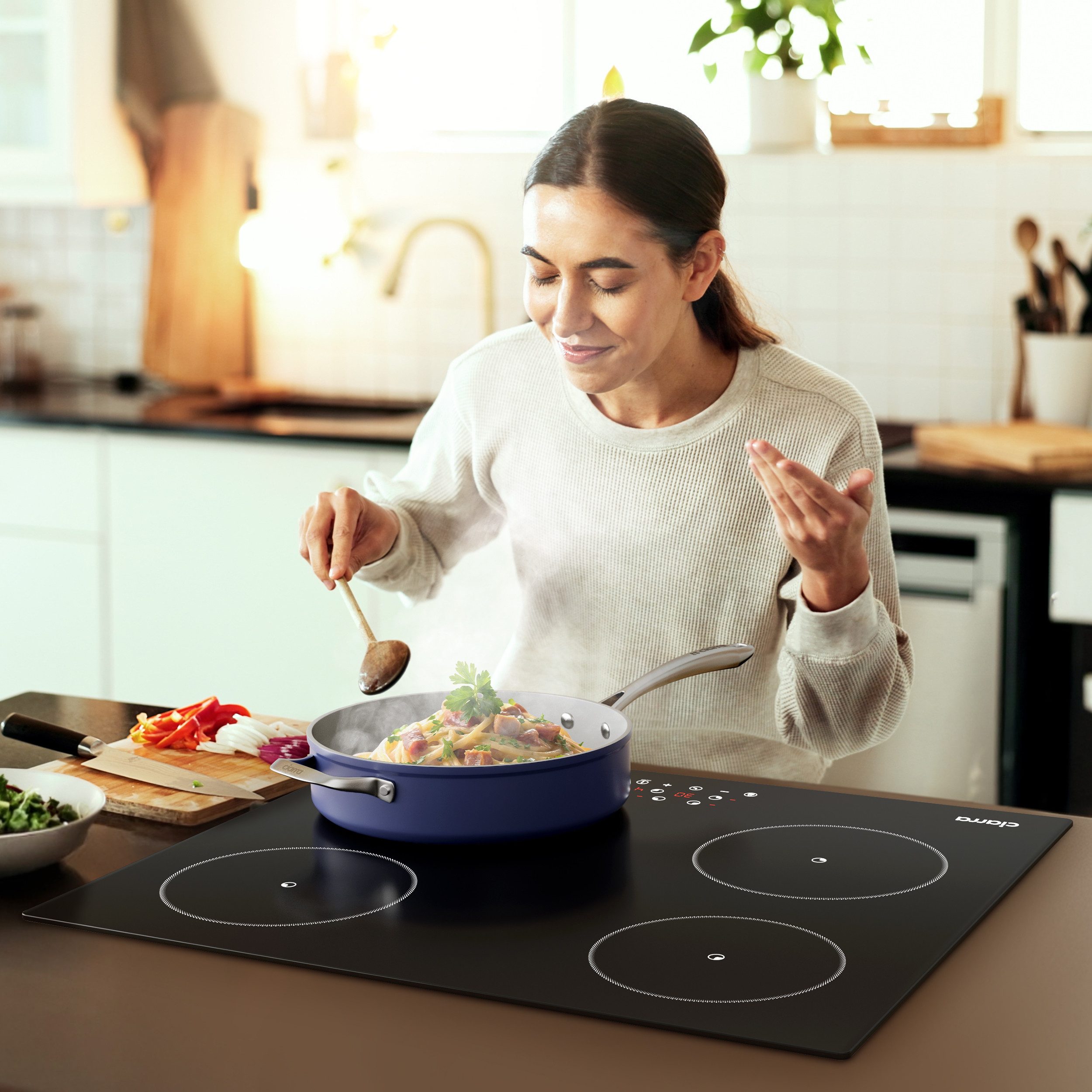 CIARRA Induktions-Kochfeld 60 cm Induktionskochfeld 4 Zonen Einbau-Kochfelder Induktionsherd Touch Control VM4BIH-A VM4BIH-C VM4BIH-D VM4BIH-E VM4BIH-F, 4 Zonen Einbau-Kochfelder Induktionsherd 9 Stufen mit 99 Min Timer