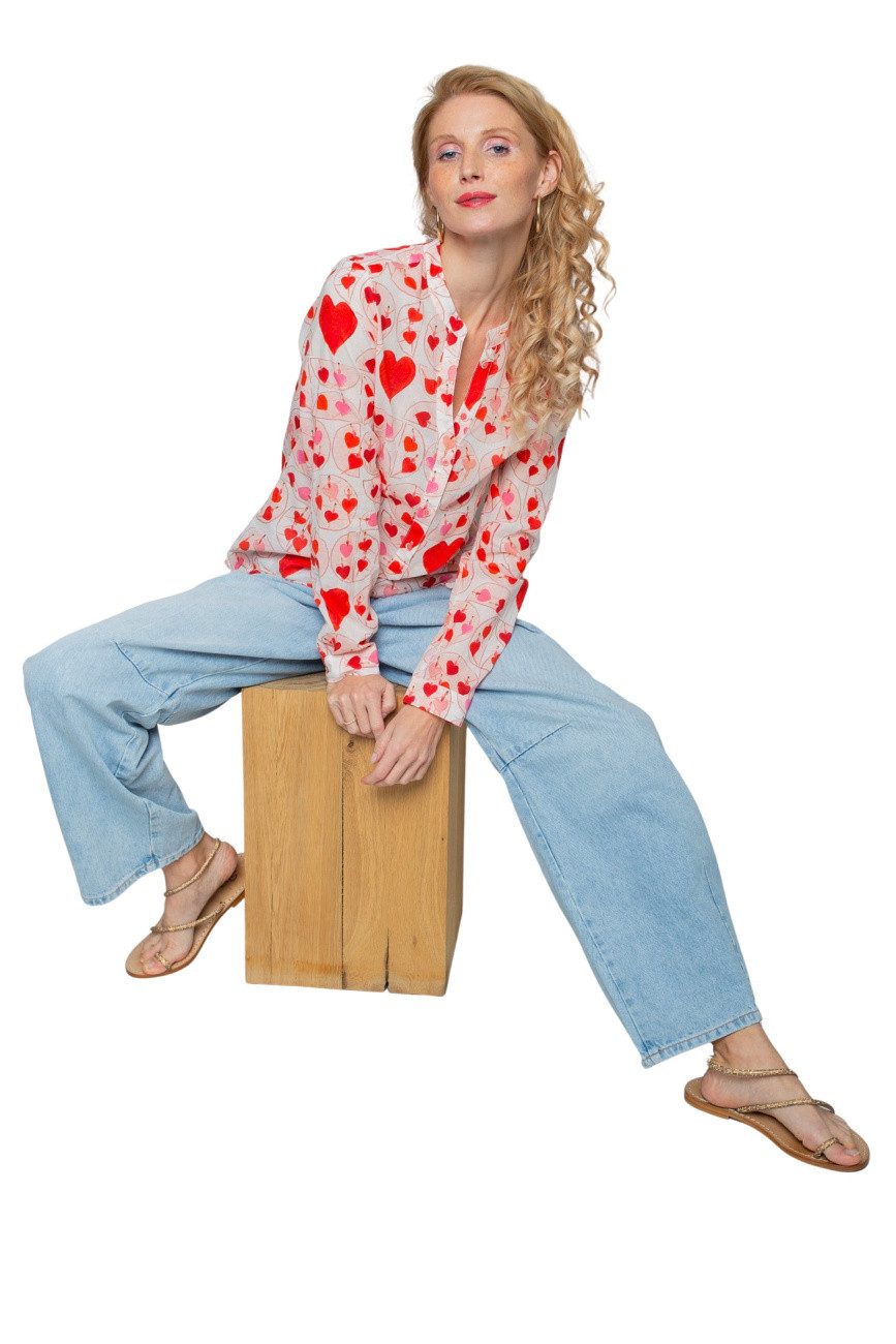 Emily Van Den Bergh Schlupfbluse Damenbluse 8905-650