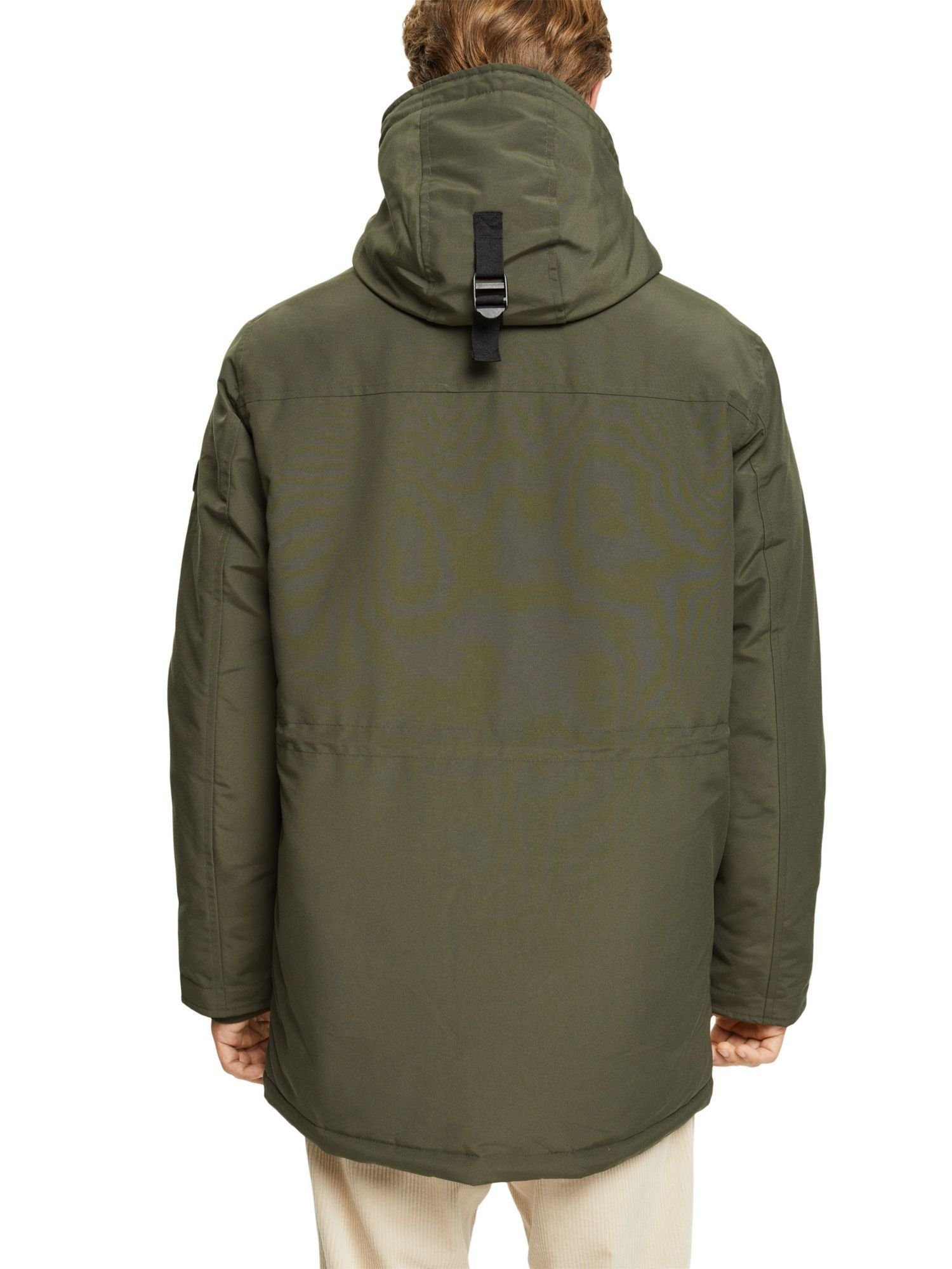 DARK KHAKI Esprit Parka Kapuzenparka