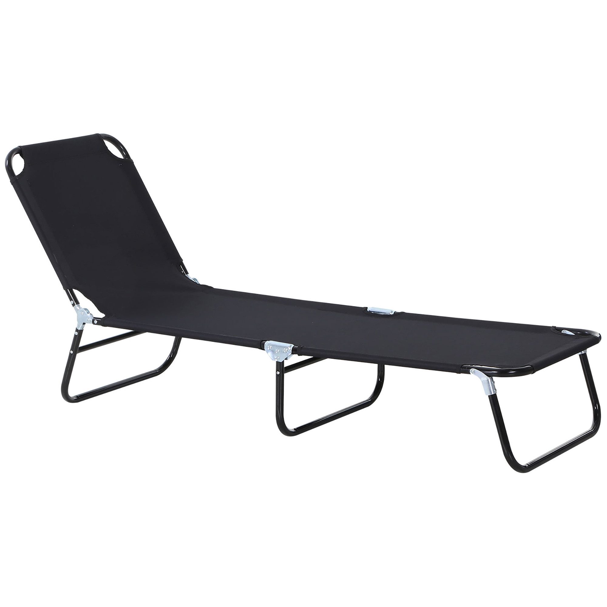 Outsunny Gartenliege Sonnenliege, Balkonliege zusammenklappbar, Campinglieg günstig online kaufen