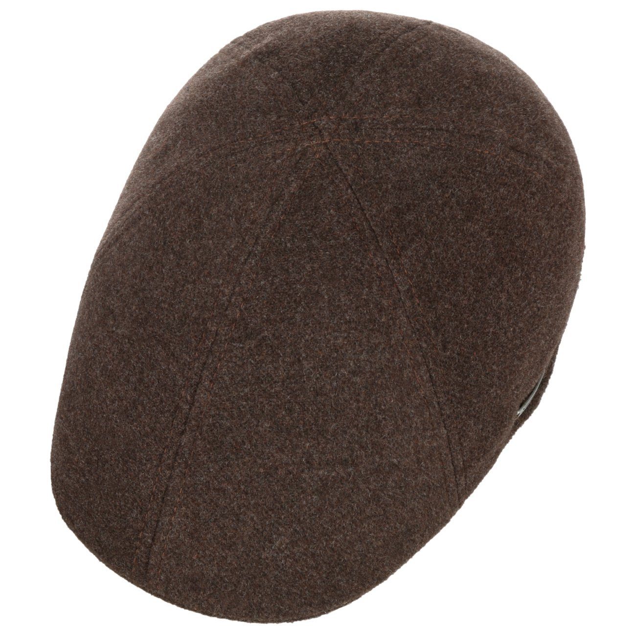 Flatcap mit Cap Schirm Stetson braun Flat (1-St)