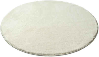 Hochflor-Teppich Ilvi, andas, rund, Höhe: 31 mm, extra flauschig, Mikrofaser, einfarbig, weich