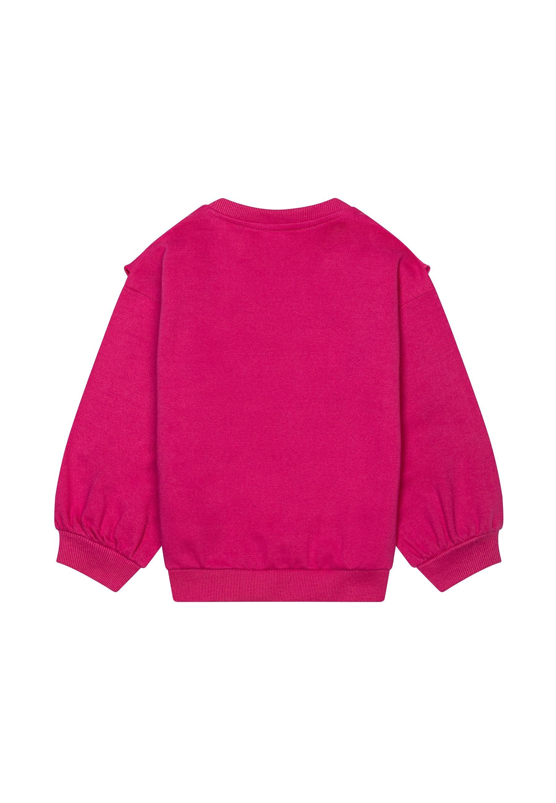 Rosa Rüschen MINOTI Sweatshirt mit Sweatshirt (1y-8y)