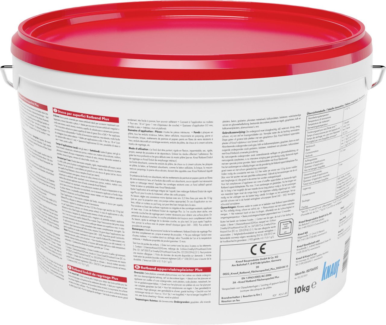 KNAUF Flächenspachtel Knauf Rotband Flächenspachtel Plus 10 kg