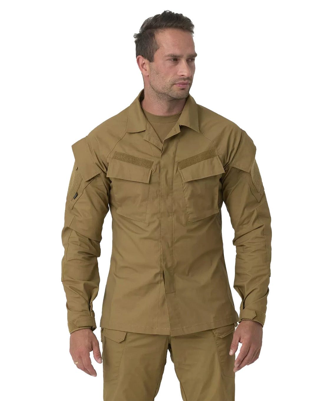 Helikon-Tex Funktionsshirt Raid Shirt - PolyCotton Stretch Ripstop - Coyote