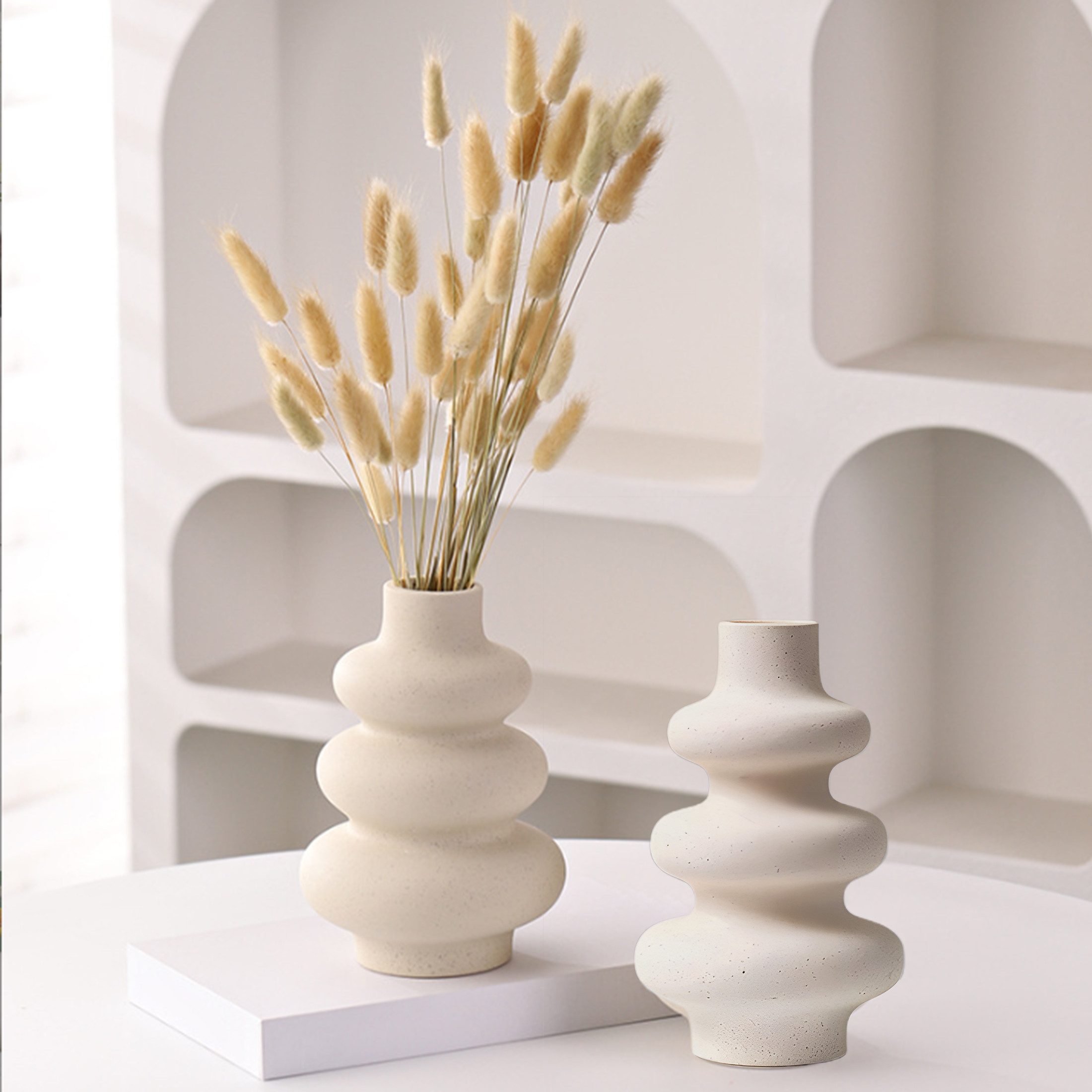 YINDN Dekovase Keramik Vase, Getrockneter Blumenbehälter, günstig online kaufen