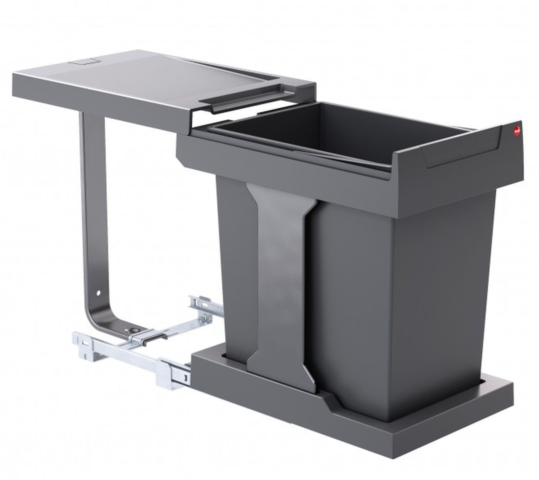 Hailo Einbaumülleimer Hailo Mülleimer Küche Einbau 30-90cm Schrank Abfalleimer Vollauszug, siehe Beschreibung