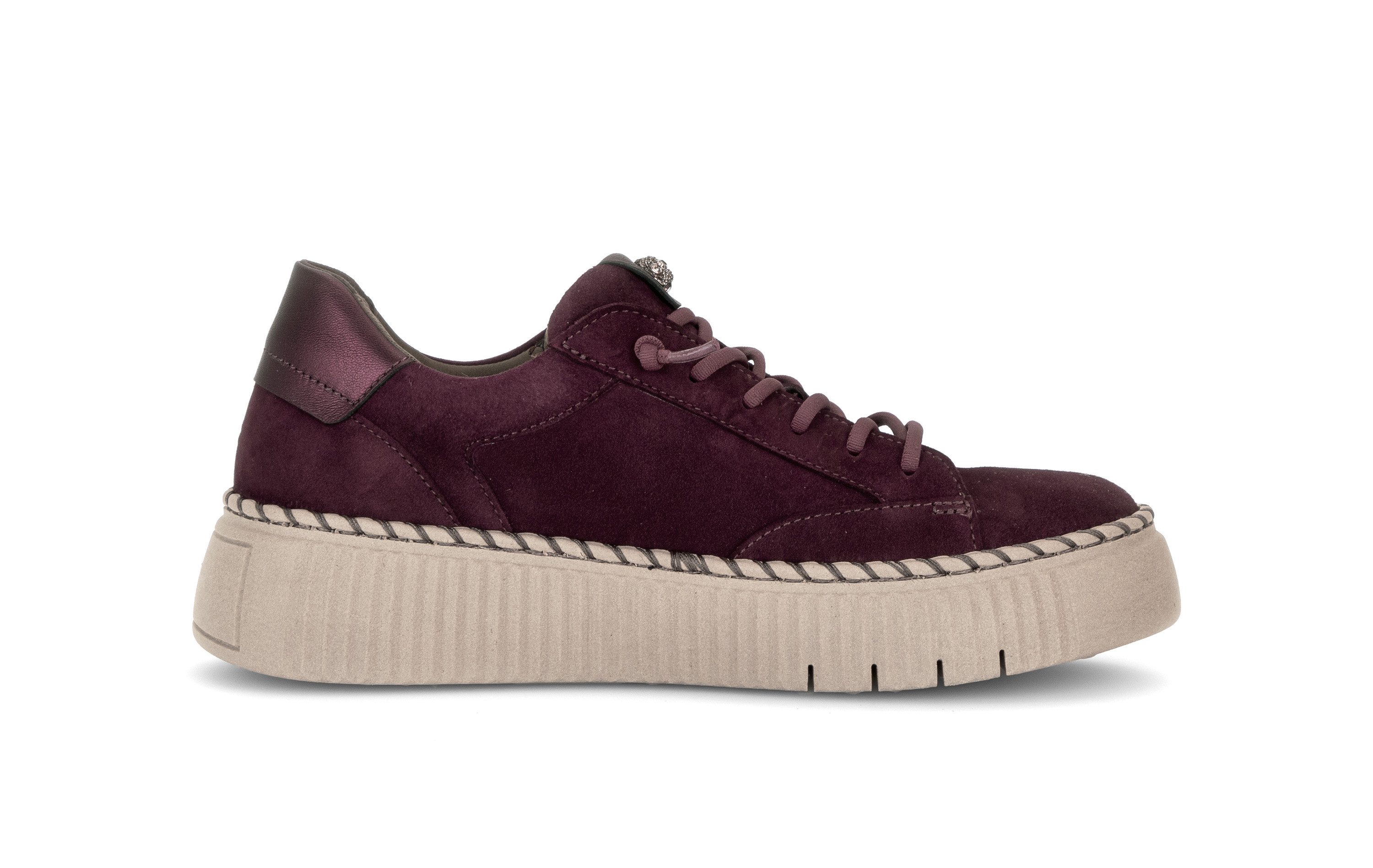 Gabor Slip-On Sneaker Freizeitschuh, Halbschuh, Slipper mit glänzendem Schmuckelement