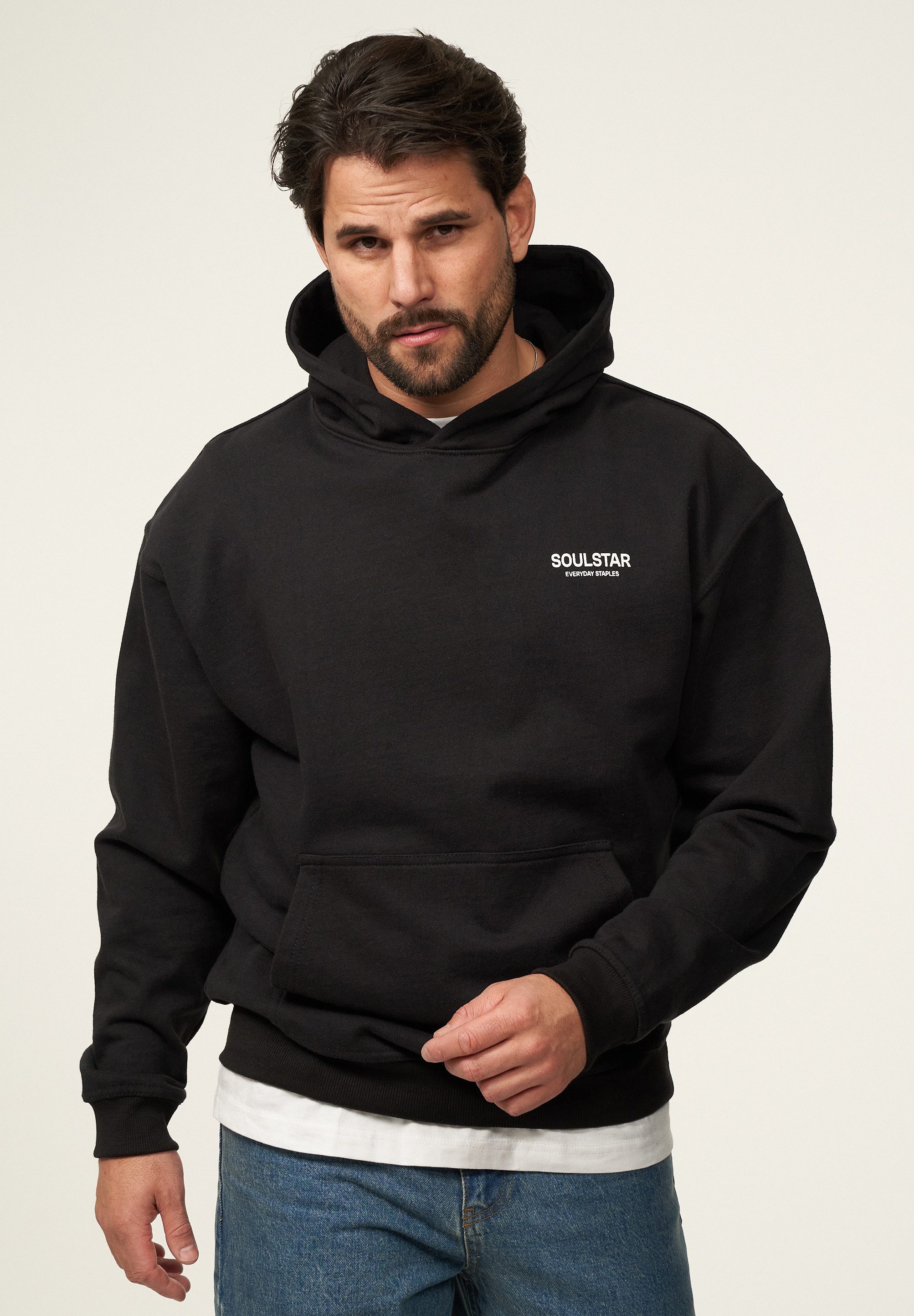SOULSTAR Hoodie S2TSU Herren Heavy Oversize Hoodie Kapuzenpullover Sweatshirt Raglan Sweater