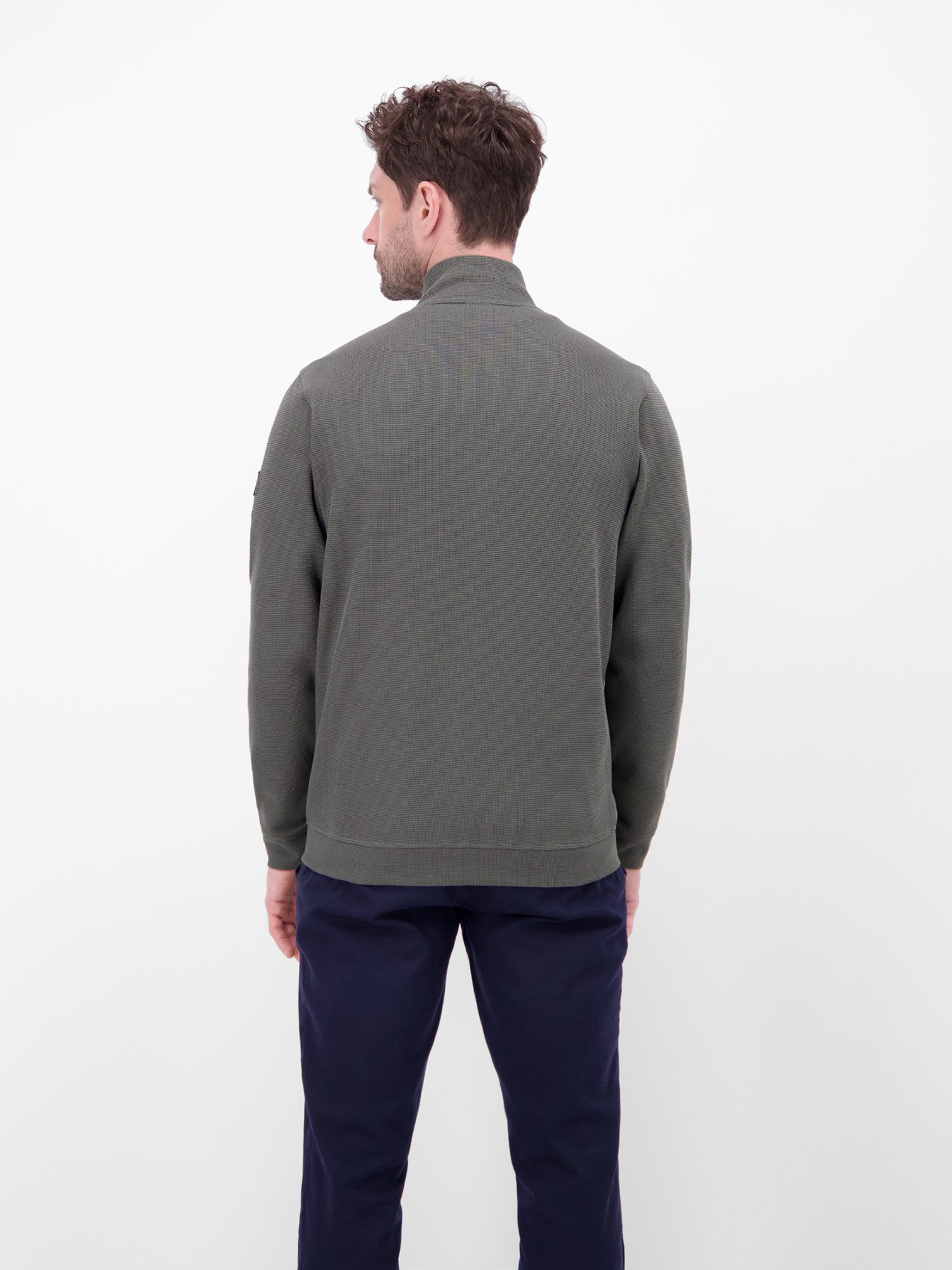 LERROS Sweatjacke Sweatjacke aus Baumwollmischgewebe