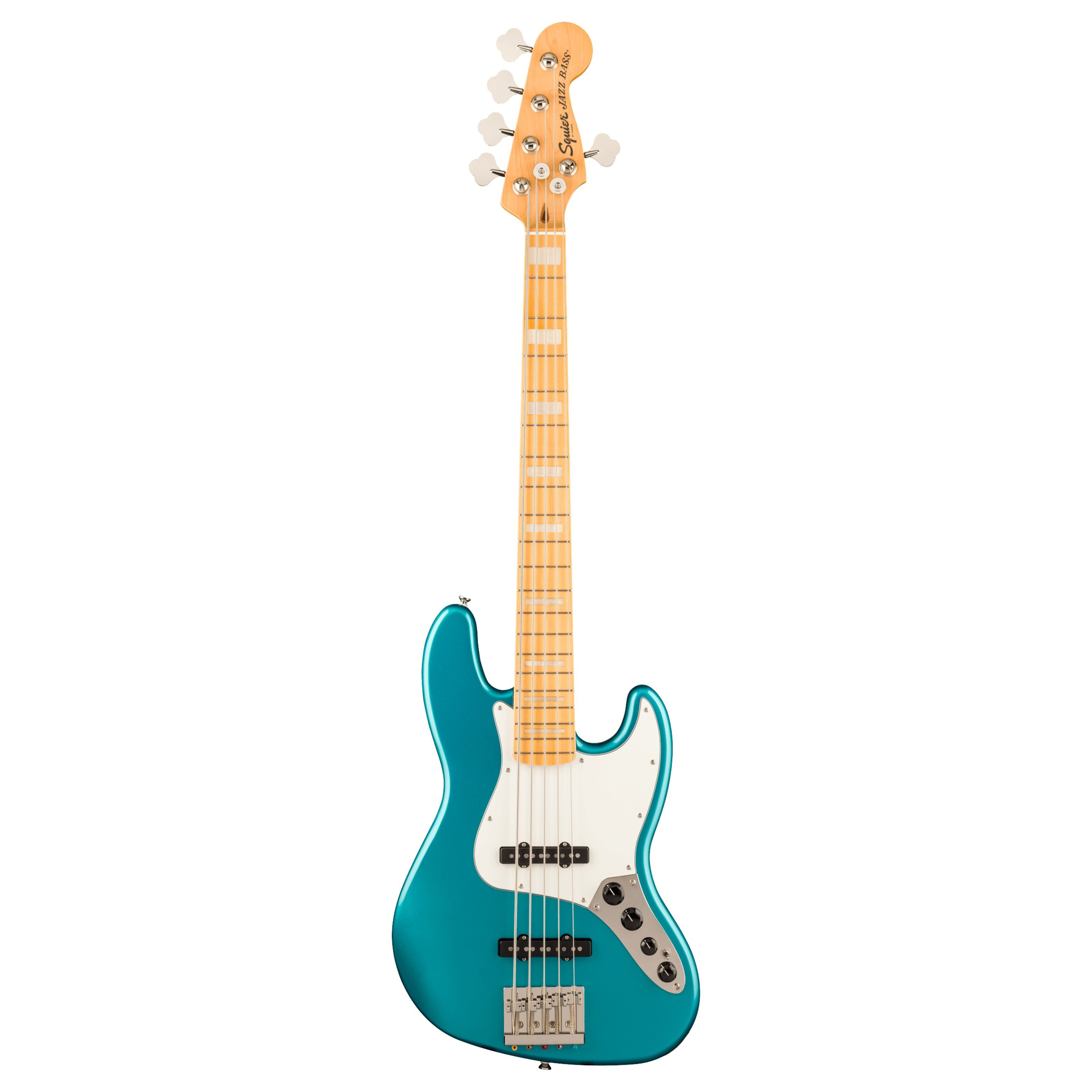 Squier E-Bass, Электрические басы, 5-Saiter Электрические басы, Classic Vibe Active 70s Jazz Bass V MN Ocean Turquoise - E-Bass
