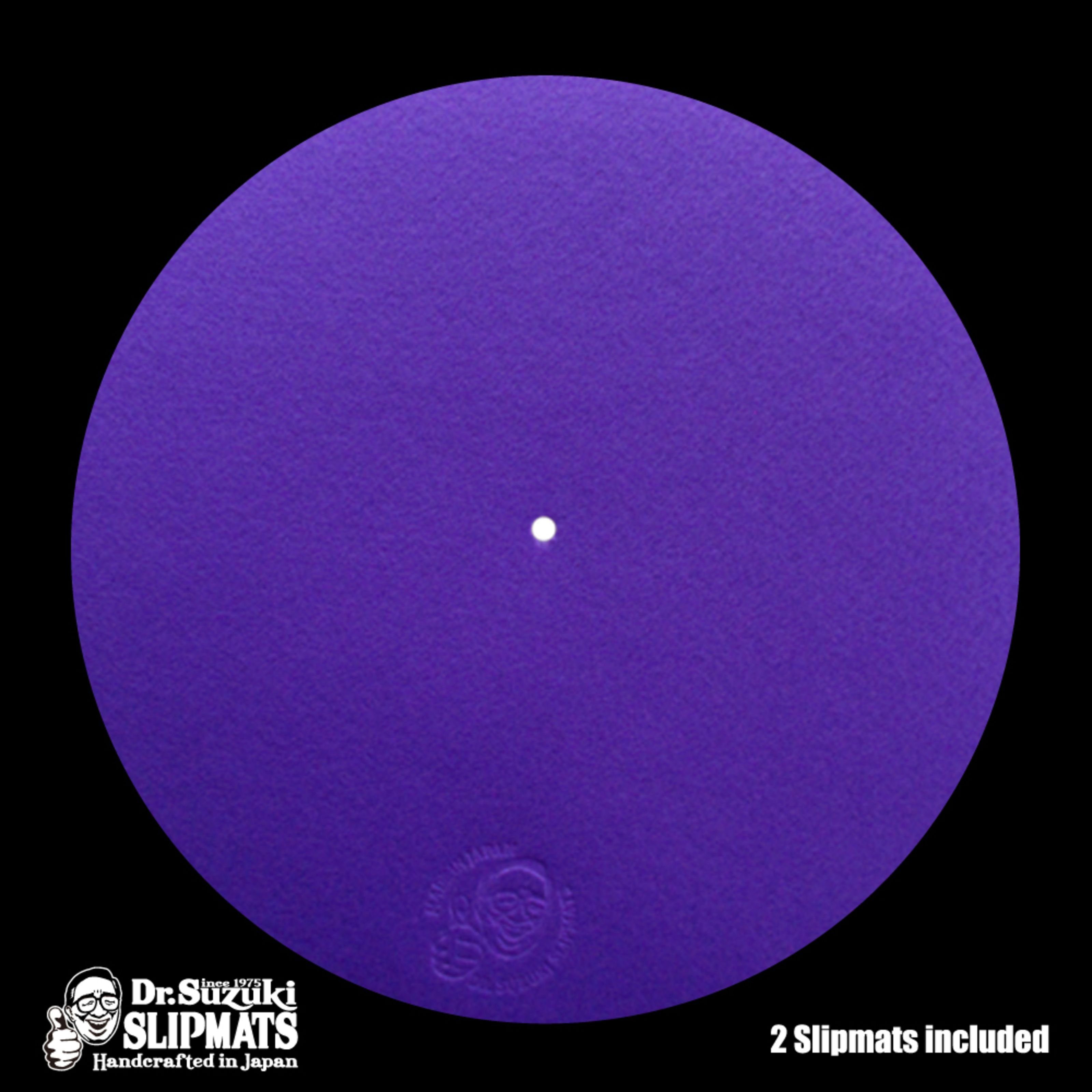 Dr. Suzuki Plattenspieler (Tablecloth 12" Mix-Edition Slipmat purple (paar)