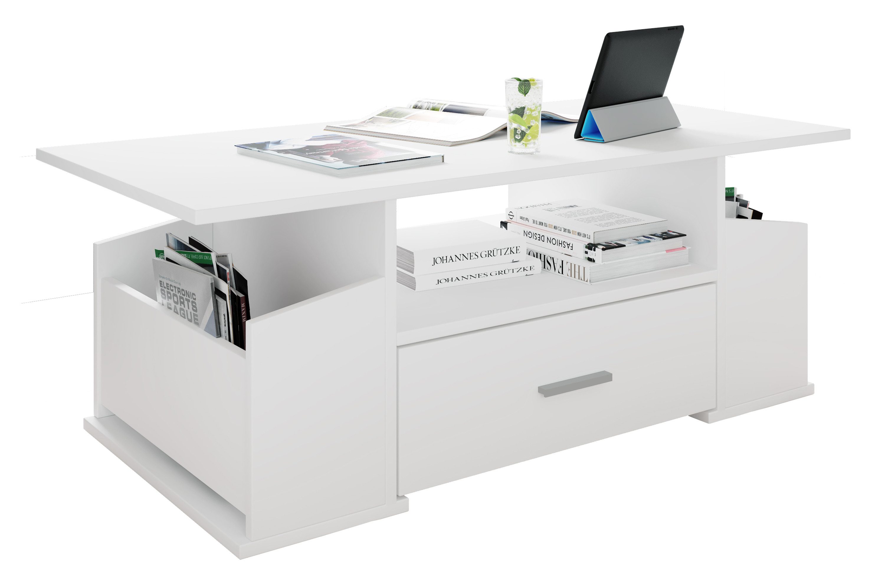 VCM Couchtisch Holz Sofatisch Couchtisch Schublade günstig online kaufen