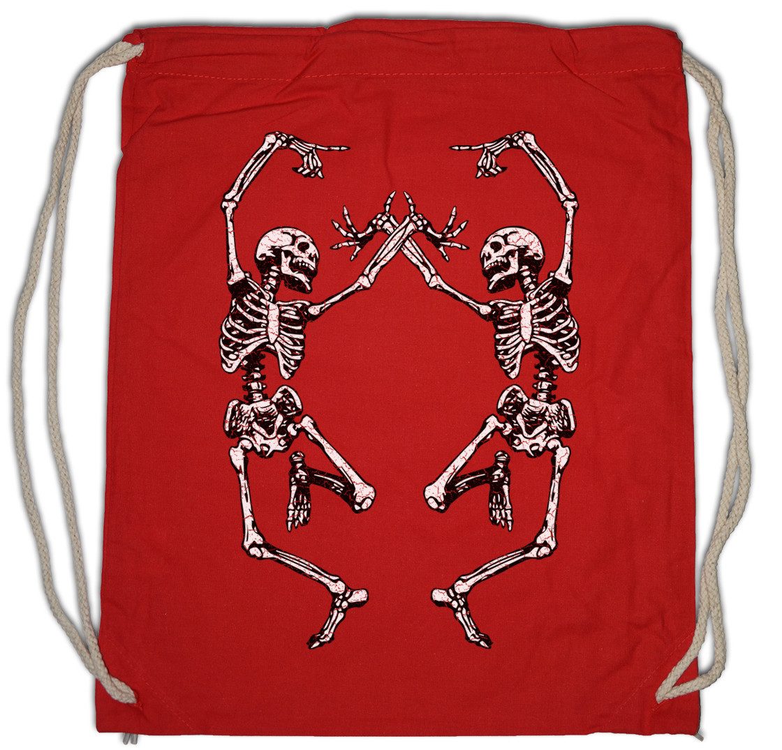 Turnbeutel Dancing Skeletons Turnbeutel Skull Skeleton Grim Reaper Schädel