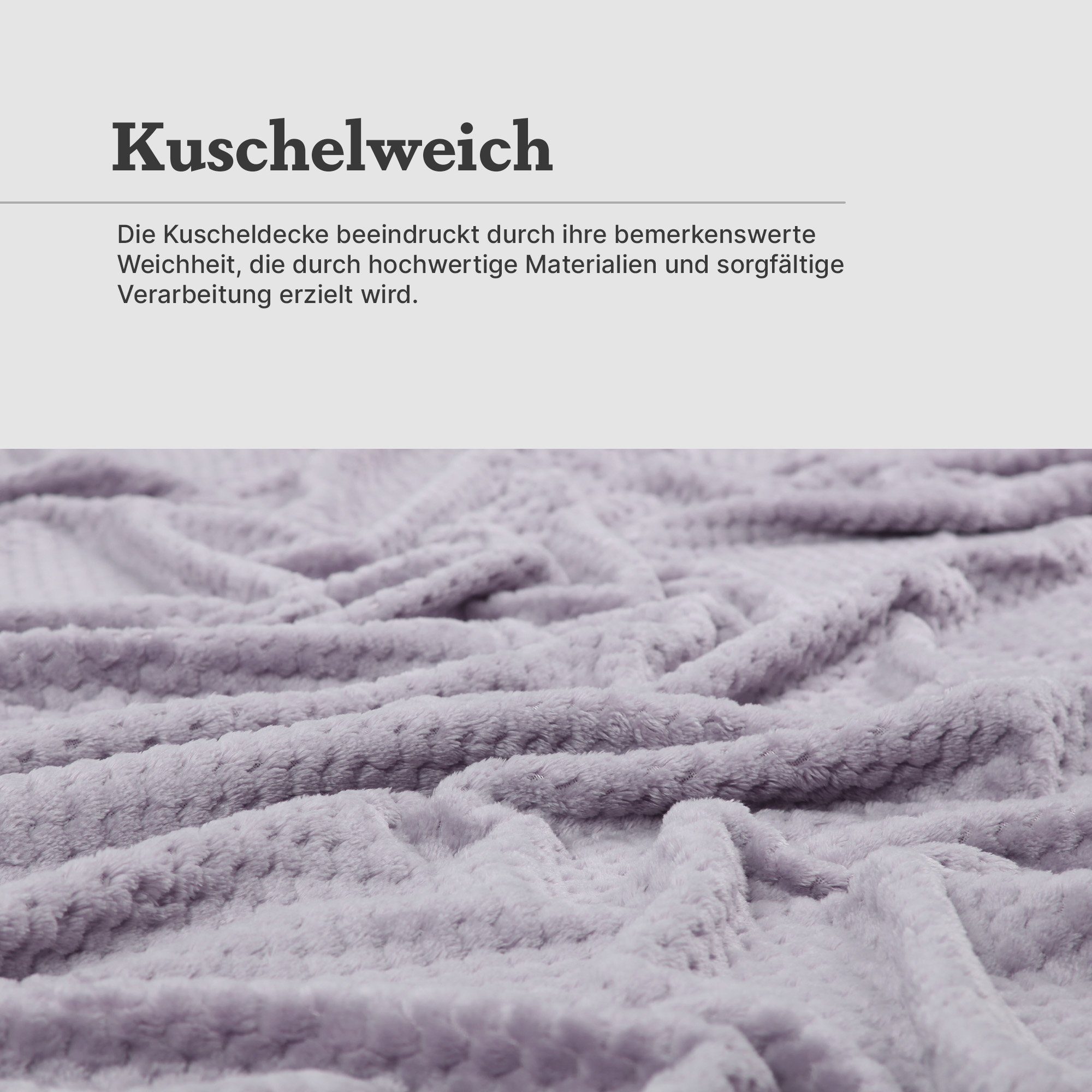 Kuscheldecke Bett, 150x200cm, Wohndecke Decke Sofa, Tagesdecke und Decke Flauschige für Etherea Couch Hellgrau Bestlivings, Flanell