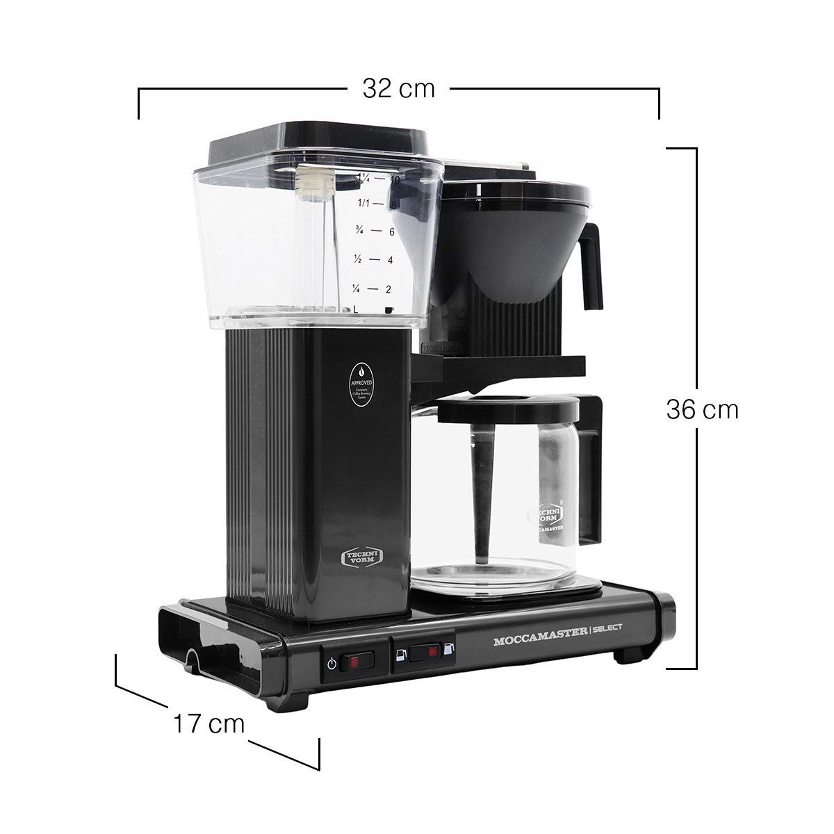 Moccamaster Filterkaffeemaschine, 1.25l Kaffeekanne