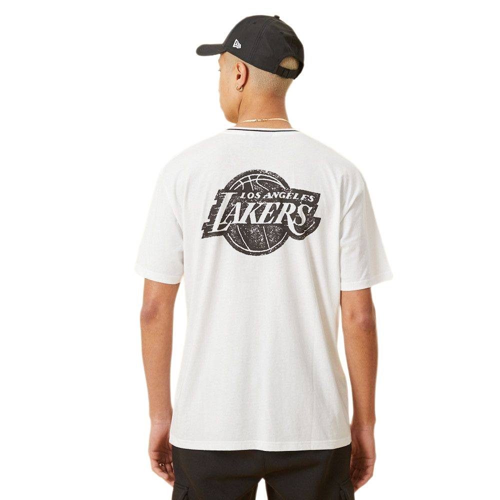 Lakers T-Shirt T-Shirt Angeles Distressed Era Los New Graphic New Era