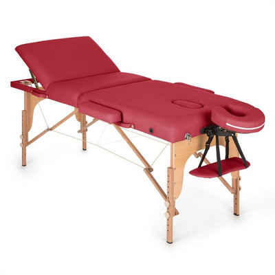 KLARFIT Massageliege MT 500, klappbar, 10-stufig verstellbare Rückenlehne, wasser- und ölabweisend