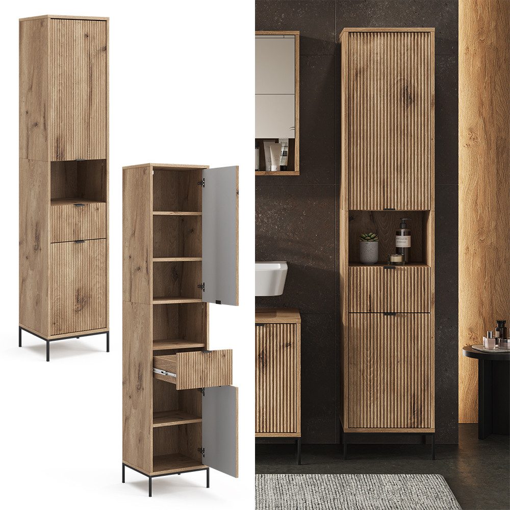 Vicco Hochschrank Eliza, Viking Oak, 40 günstig online kaufen