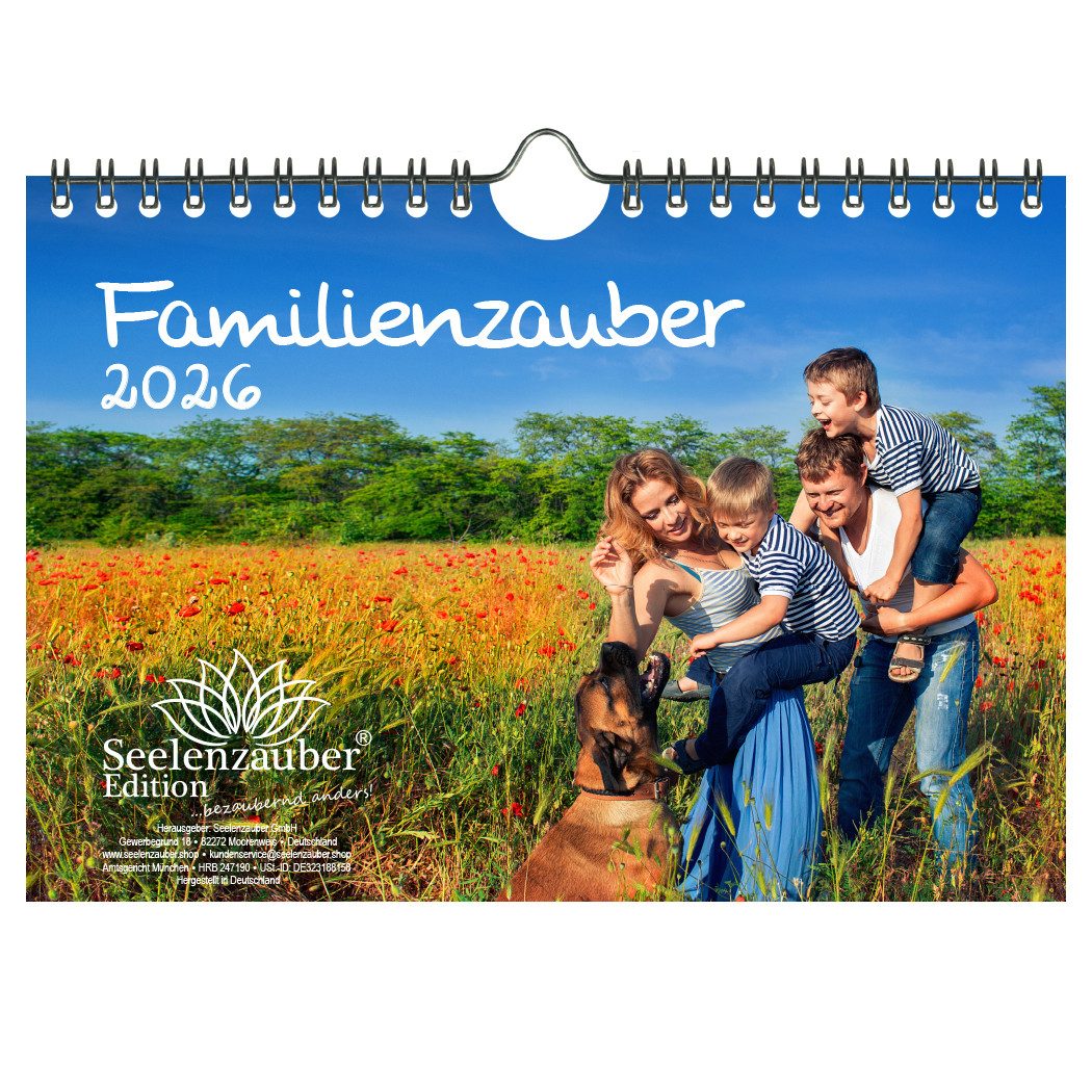 Seelenzauber Настенный календарь Familienzauber DIN A5 Календари für 2026 Familie - Seelenzauber