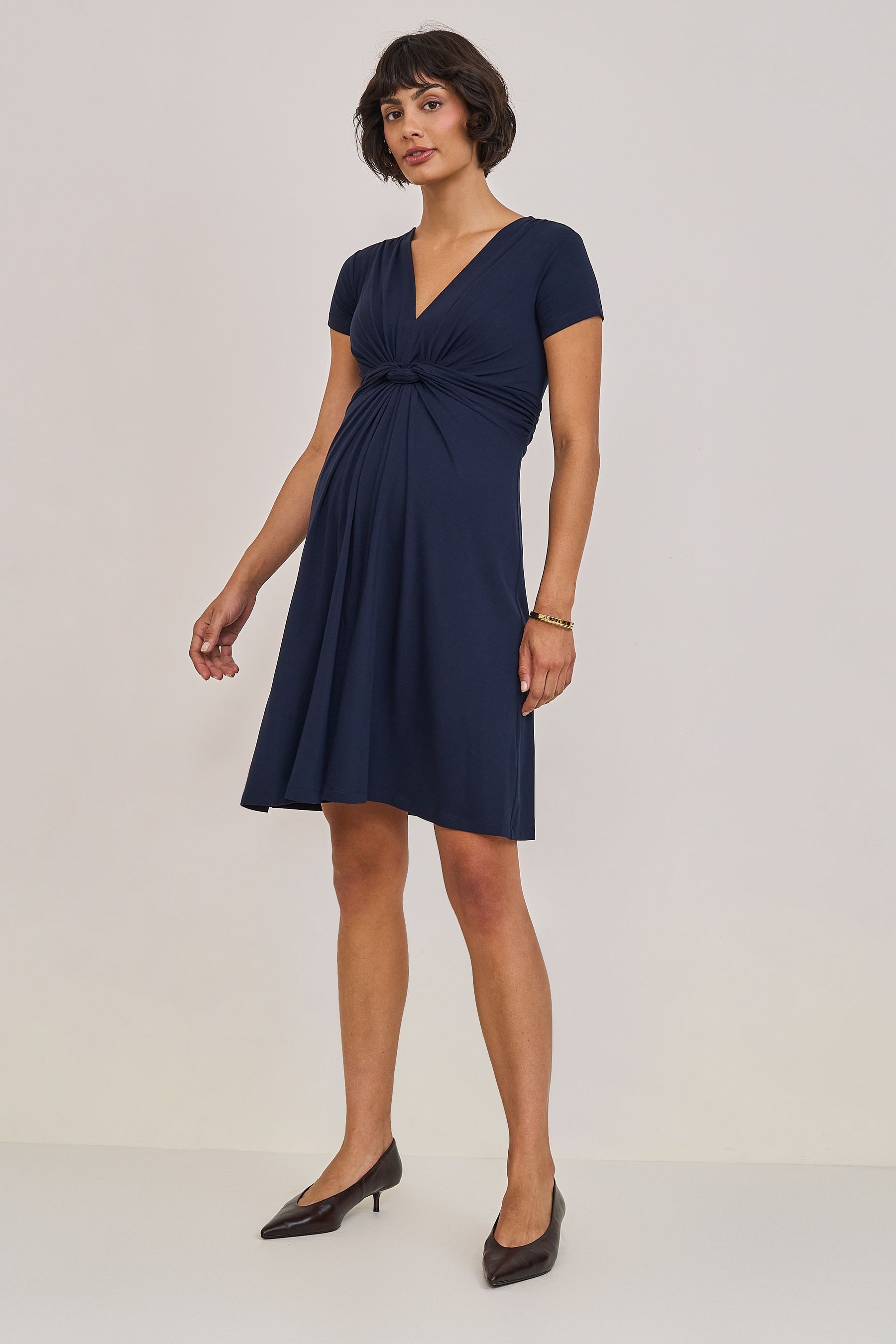 Seraphine Jerseykleid Seraphine Jerseykleid mit Knoten, Umstandsmode (1-tlg)