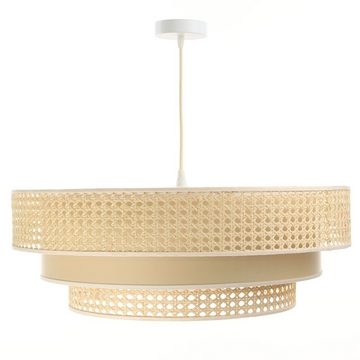 ONZENO Pendelleuchte Rattan Lacey Prominent 60x20x20 cm, einzigartiges Design und hochwertige Lampe