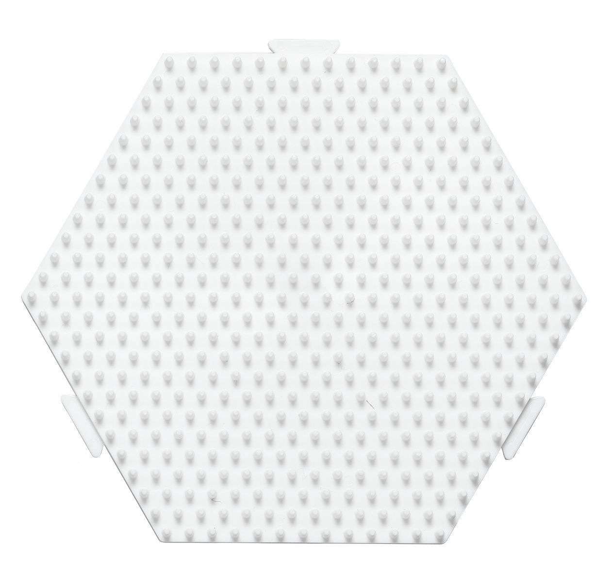 Bügelperlen Hama Midi-Stiftplatte Multi-Sechseck, weiß