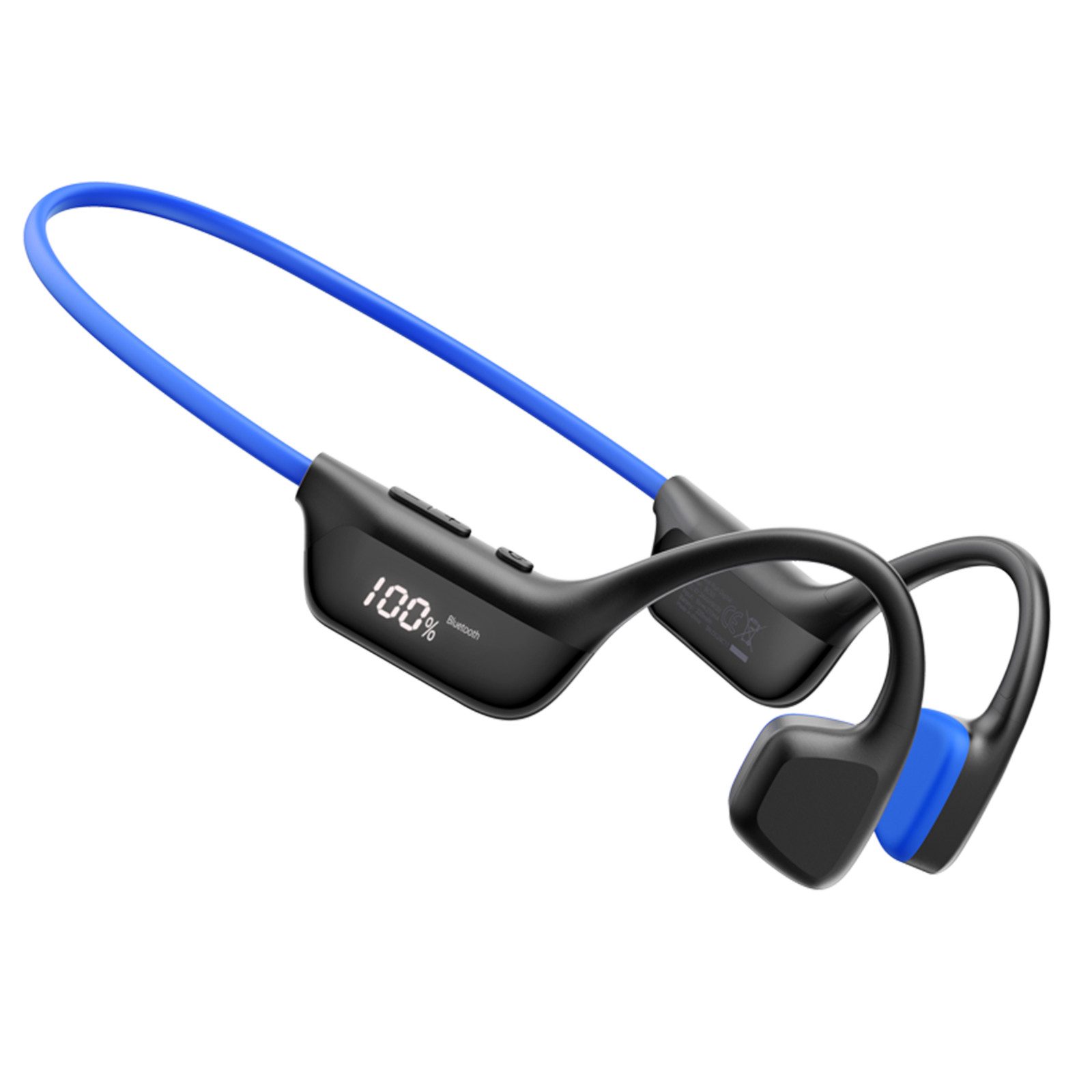 DOOGEE Knochenschall Kopfhörer, Open-Ear, LED-Display, IP67, BT 6.0 Bluetooth-Kopfhörer (9H Laufkopfhörer, Dual-Device, ideal für Laufen, Radfahren & Fitness)